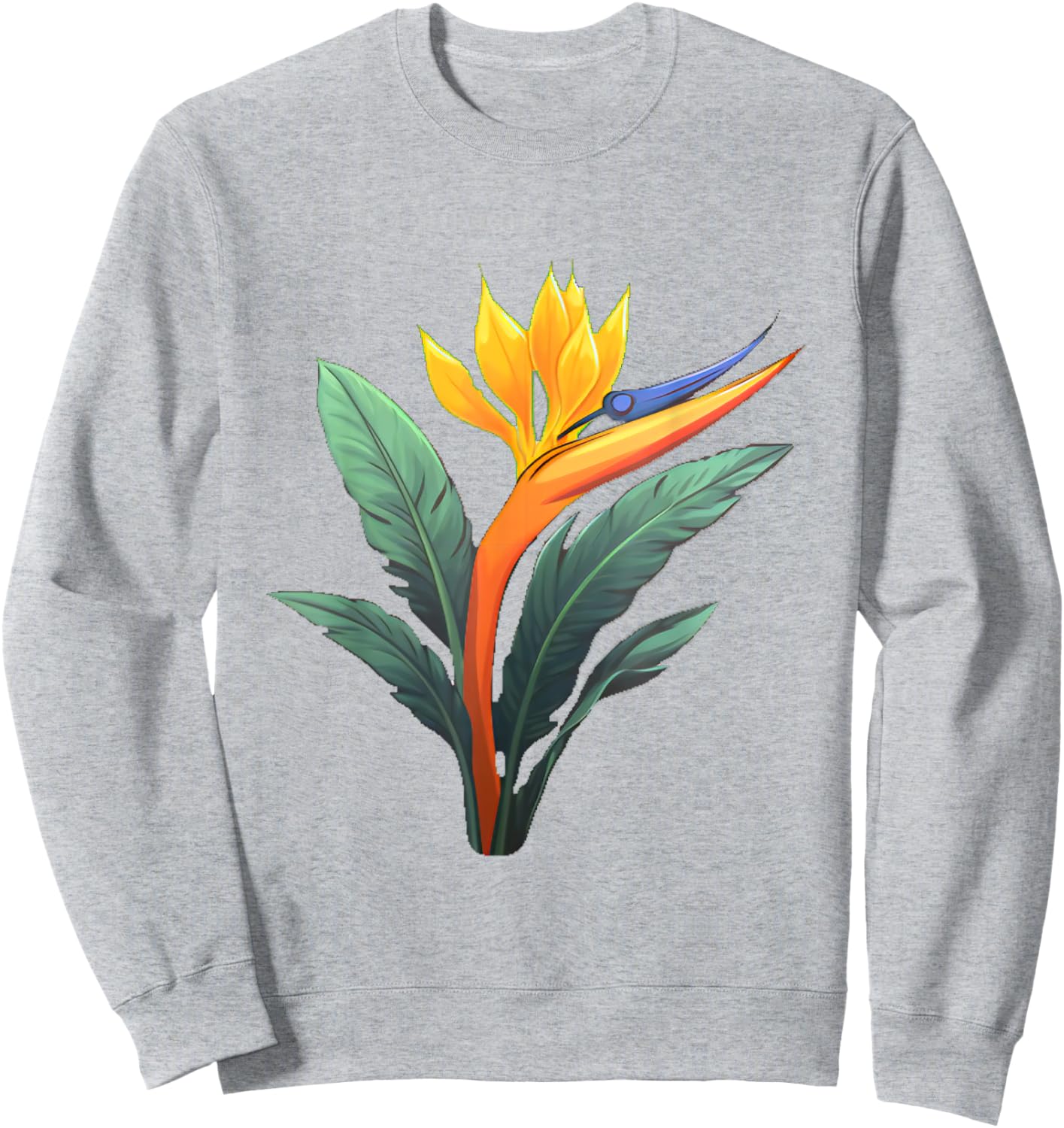Bird of Paradise Plant Flower Sweatshirt - Sweatshirt | Ash