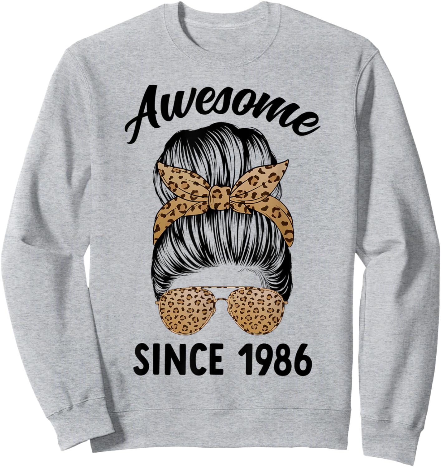 Awesome Since 1986 Women 37 Years Old 37th Birthday Sweatshirt - Sweatshirt | Ash