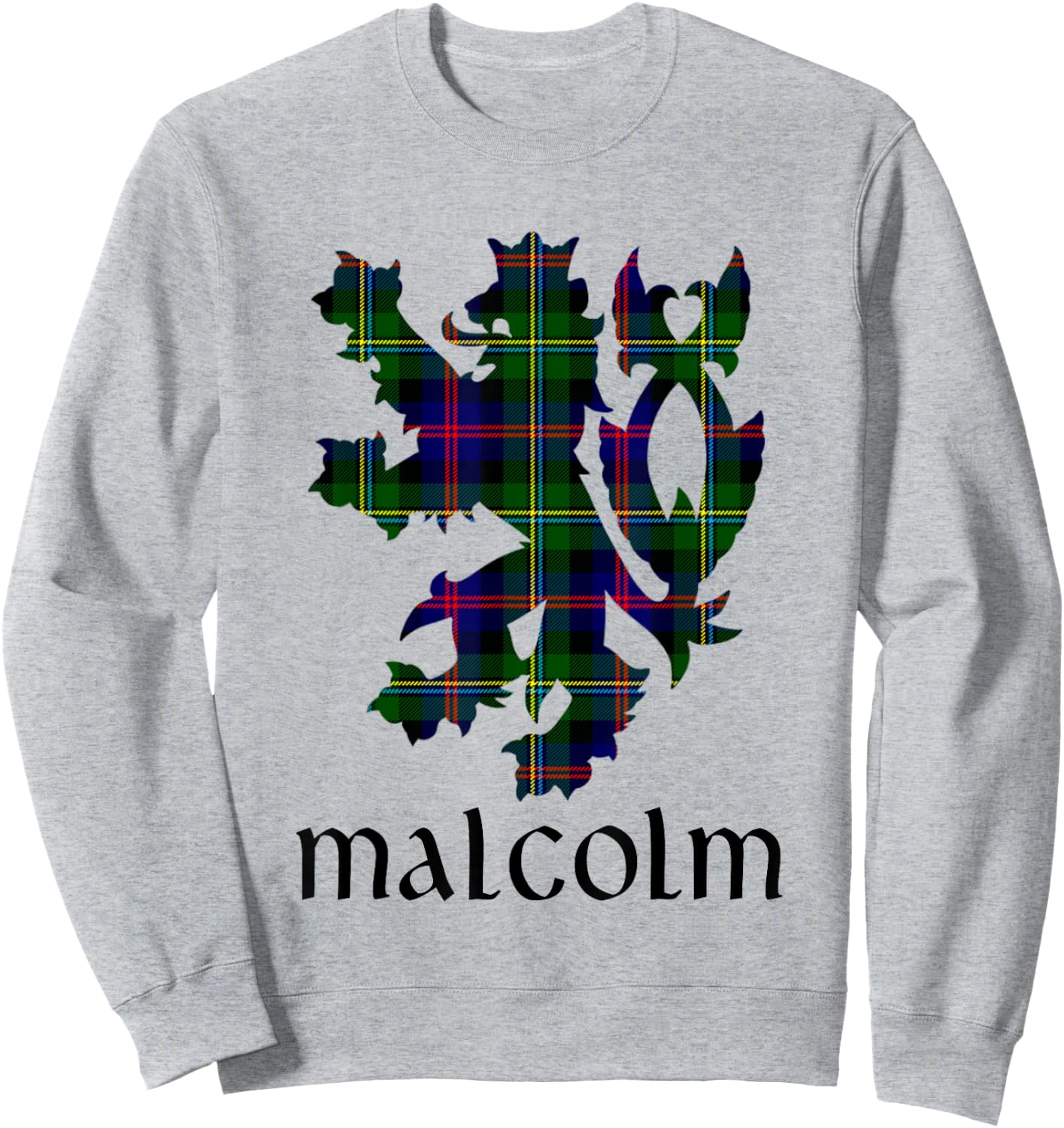 Clan Malcolm Tartan Scottish Family Name Scotland Pride Sweatshirt - Sweatshirt | Ash