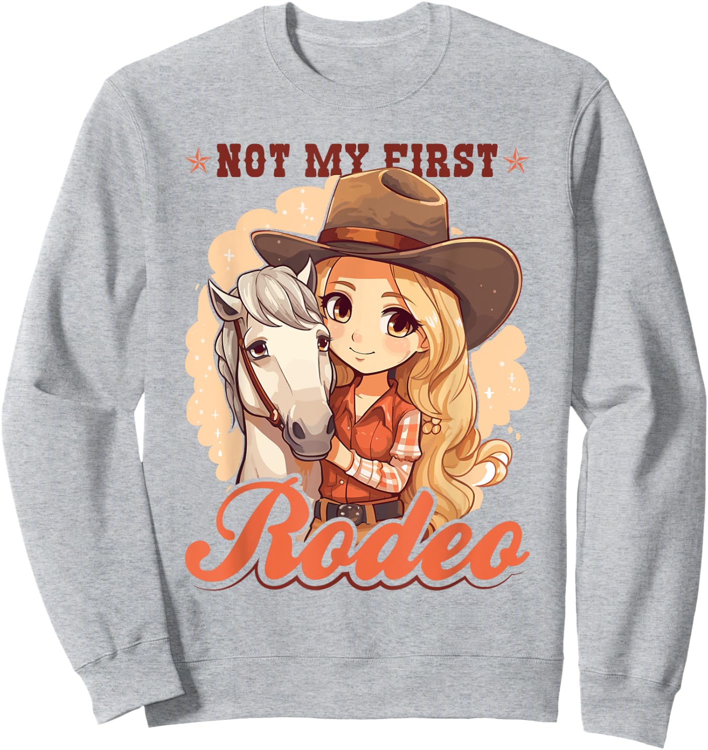Not My First Rodeo, Country Rodeo Kids Girl Toddler Cowgirl Sweatshirt - Sweatshirt | Ash