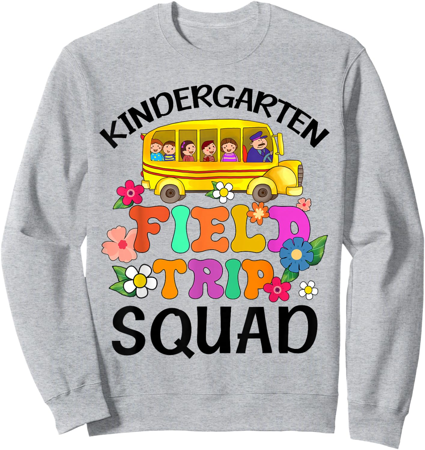 Kindergarten Students School Zoo Field Trip Squad ing Sweatshirt - Sweatshirt | Ash