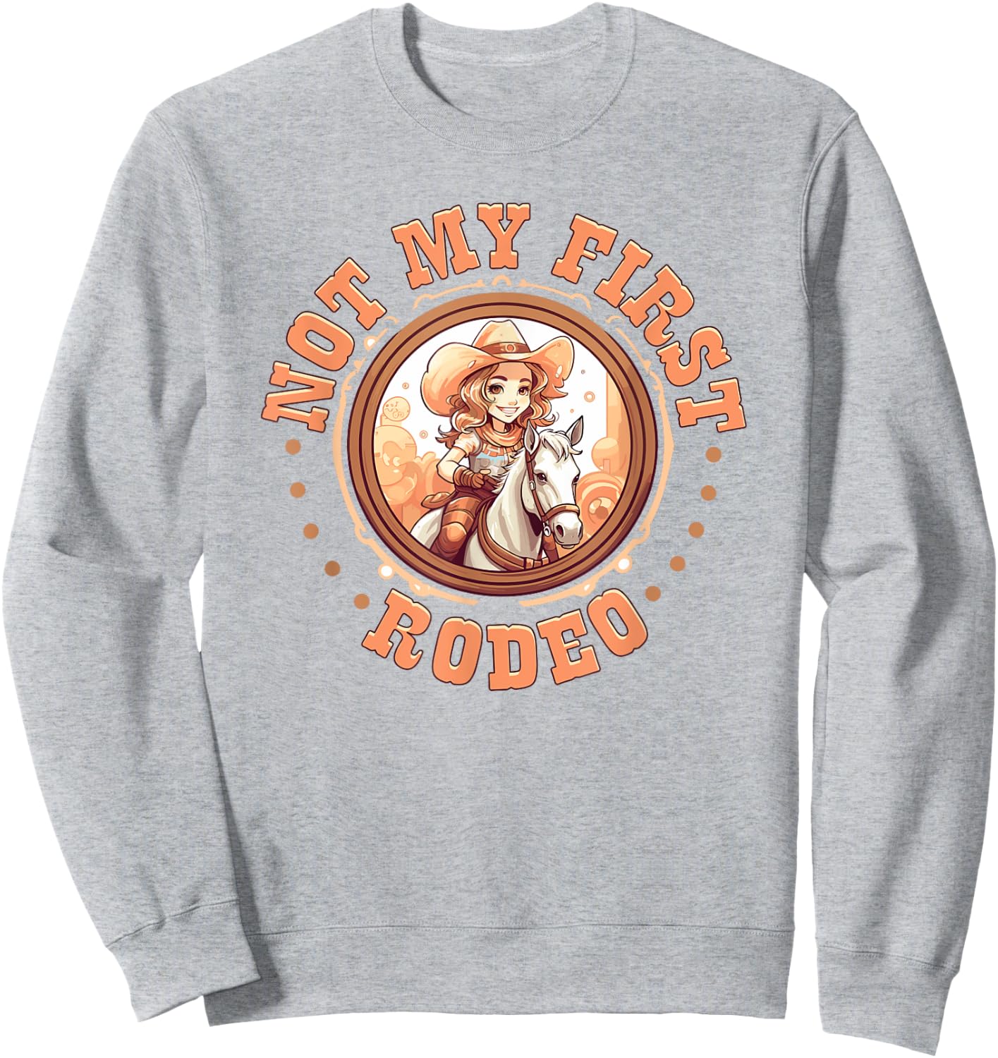 Not My First Rodeo, Country Rodeo Kids Girl Toddler Cowgirl Sweatshirt - Sweatshirt | Ash