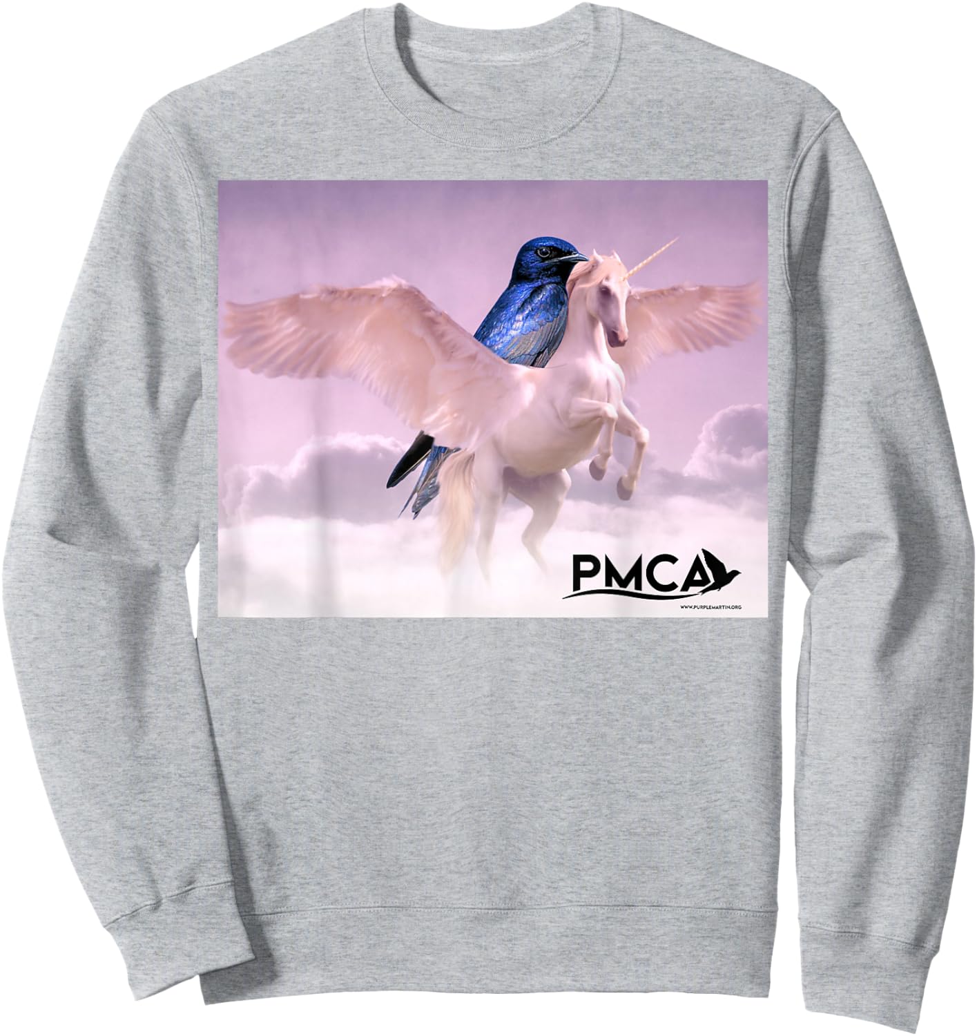 Purple Martin Unicorn Sweatshirt - Sweatshirt | Ash