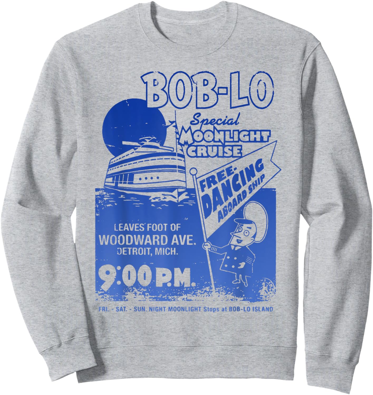 Boblo Island - Detroit, Michigan Sweatshirt - Sweatshirt | Ash