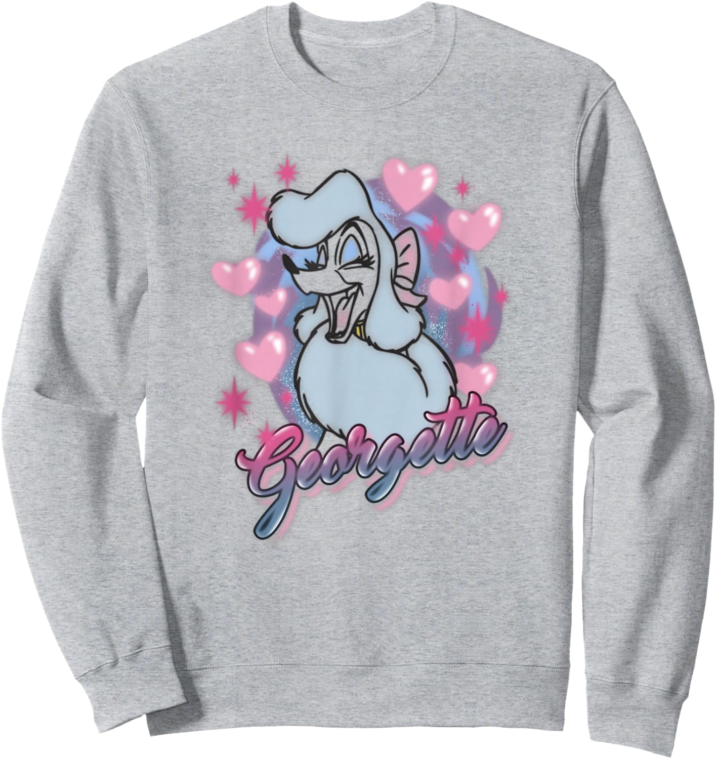 Disney Oliver & Company Georgette Lovely Portrait Sweatshirt - Sweatshirt | Ash