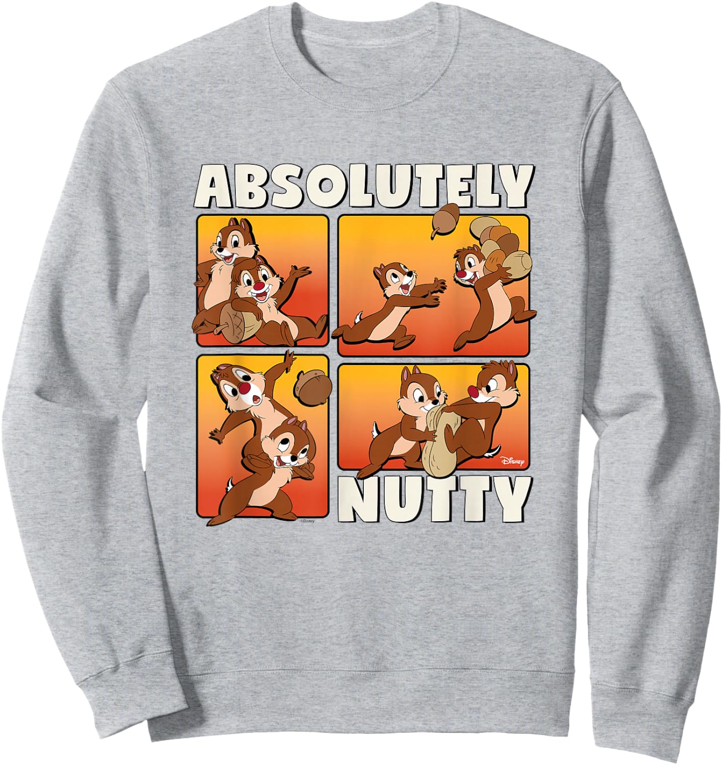 Chip 'N Dale Rescue Rangers - Absolutely Nutty Sweatshirt - Sweatshirt | Ash