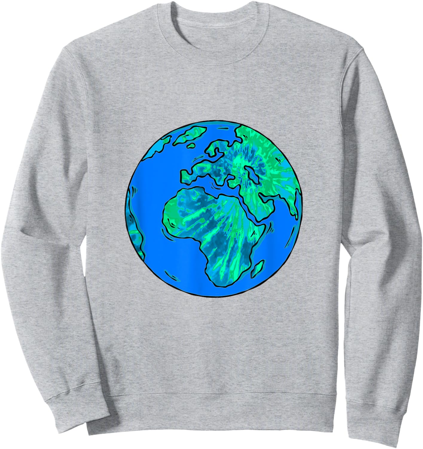 Earth Day Tie Dye Planet Tie Dye Earth Day Tie Dye Globe Sweatshirt - Sweatshirt | Ash