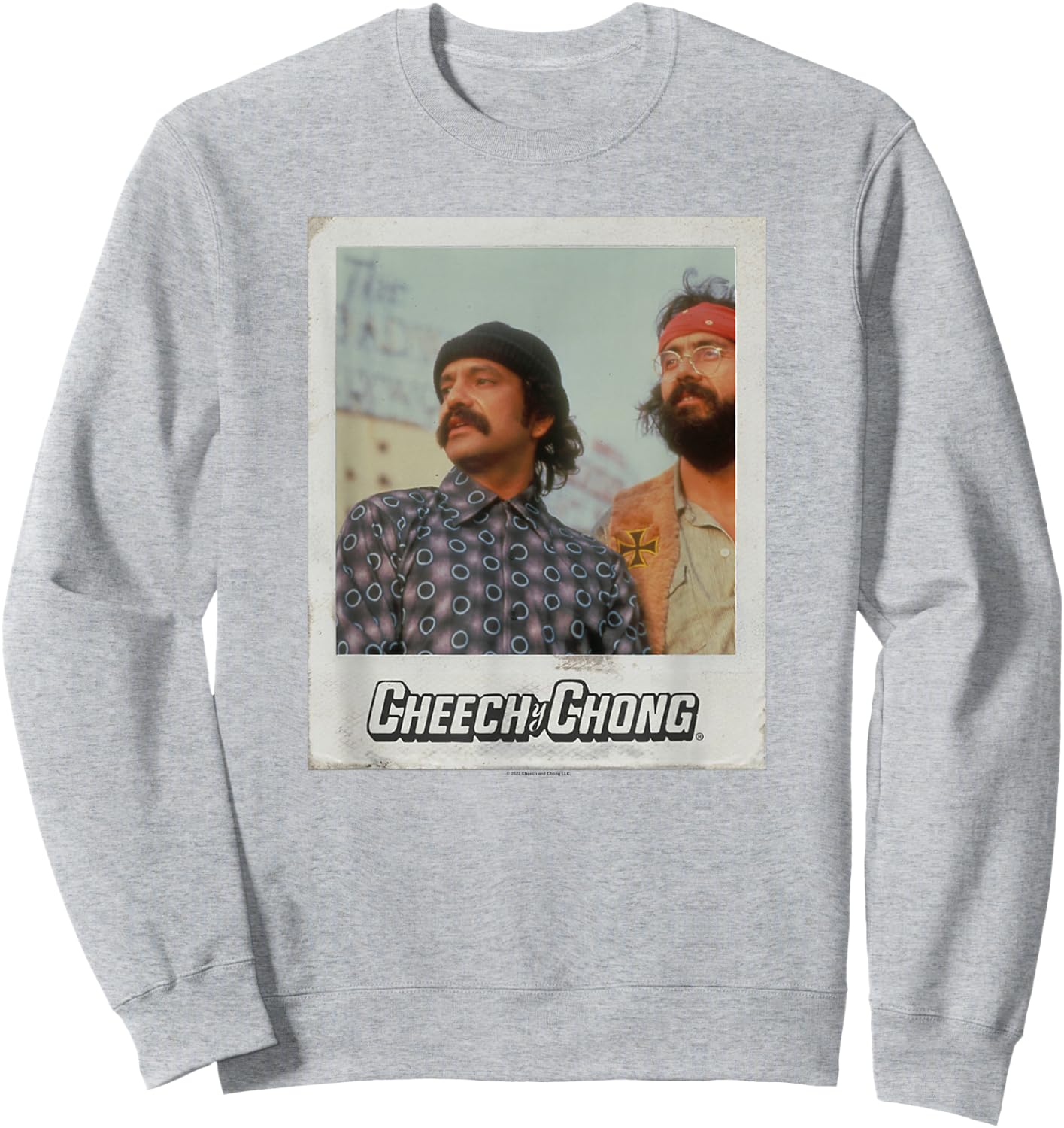 Cheech & Chong's Next Movie Scene Polaroid Picture Sweatshirt - Sweatshirt | Ash