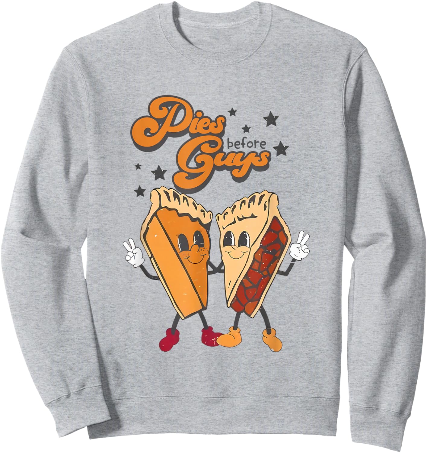 Pies Before Guys Girls Kids Toddler Thanksgiving Sweatshirt - Sweatshirt | Ash