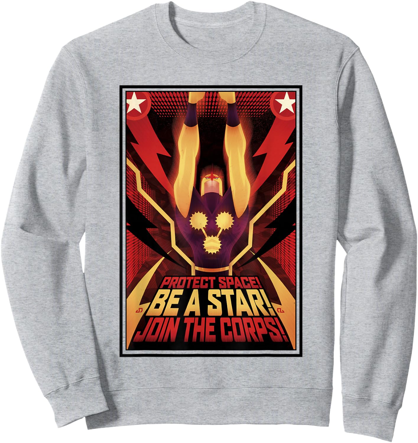 Marvel Comics Retro Classic Nova Join The Corps Propaganda Sweatshirt - Sweatshirt | Ash
