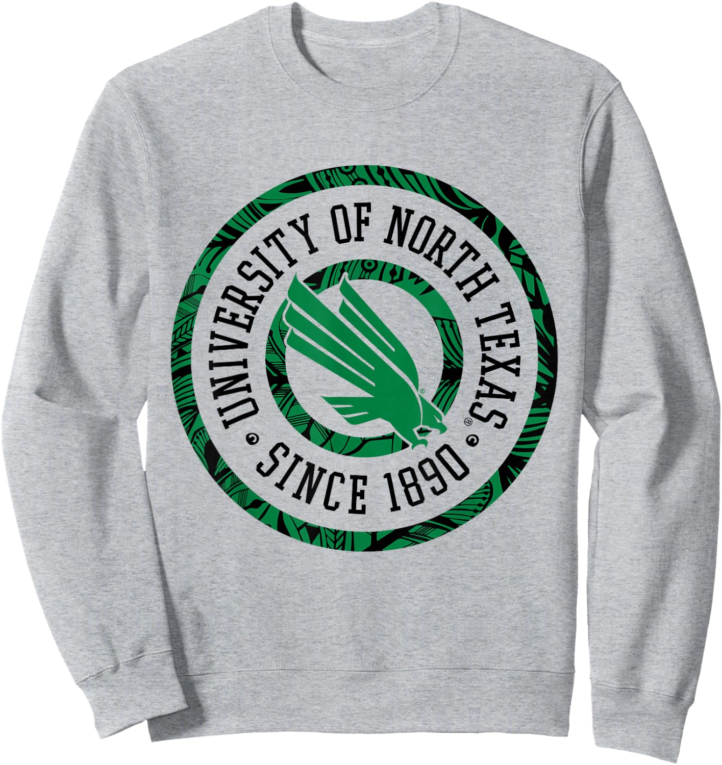 North Texas Mean Green | NCAA University of Merch | 1709EL07 Sweatshirt - Sweatshirt | Ash