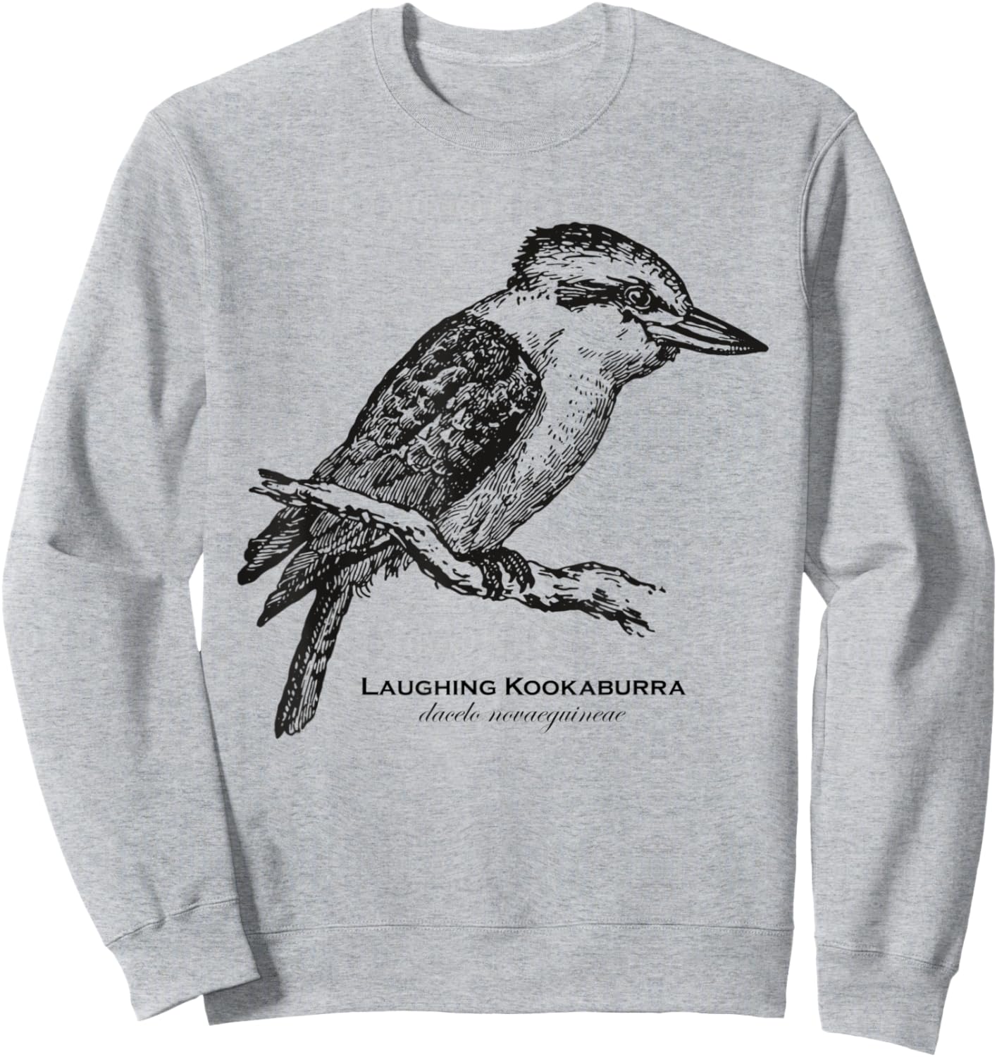 Vintage Animal Retro Wildlife Kookaburra Sweatshirt - Sweatshirt | Ash