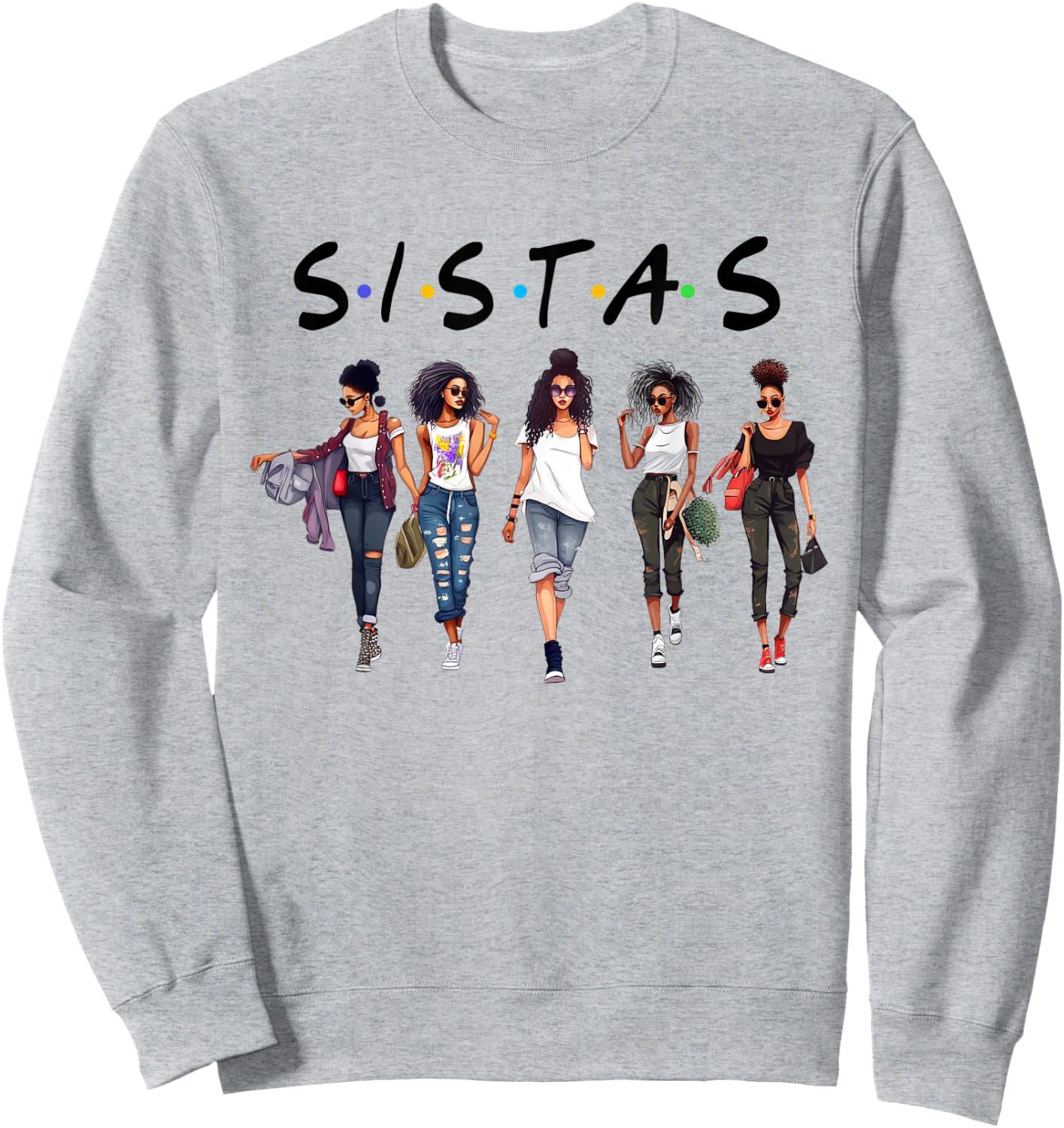 Black Melanin Queen Curly Natural Afro Girl African American Sweatshirt - Sweatshirt | Ash