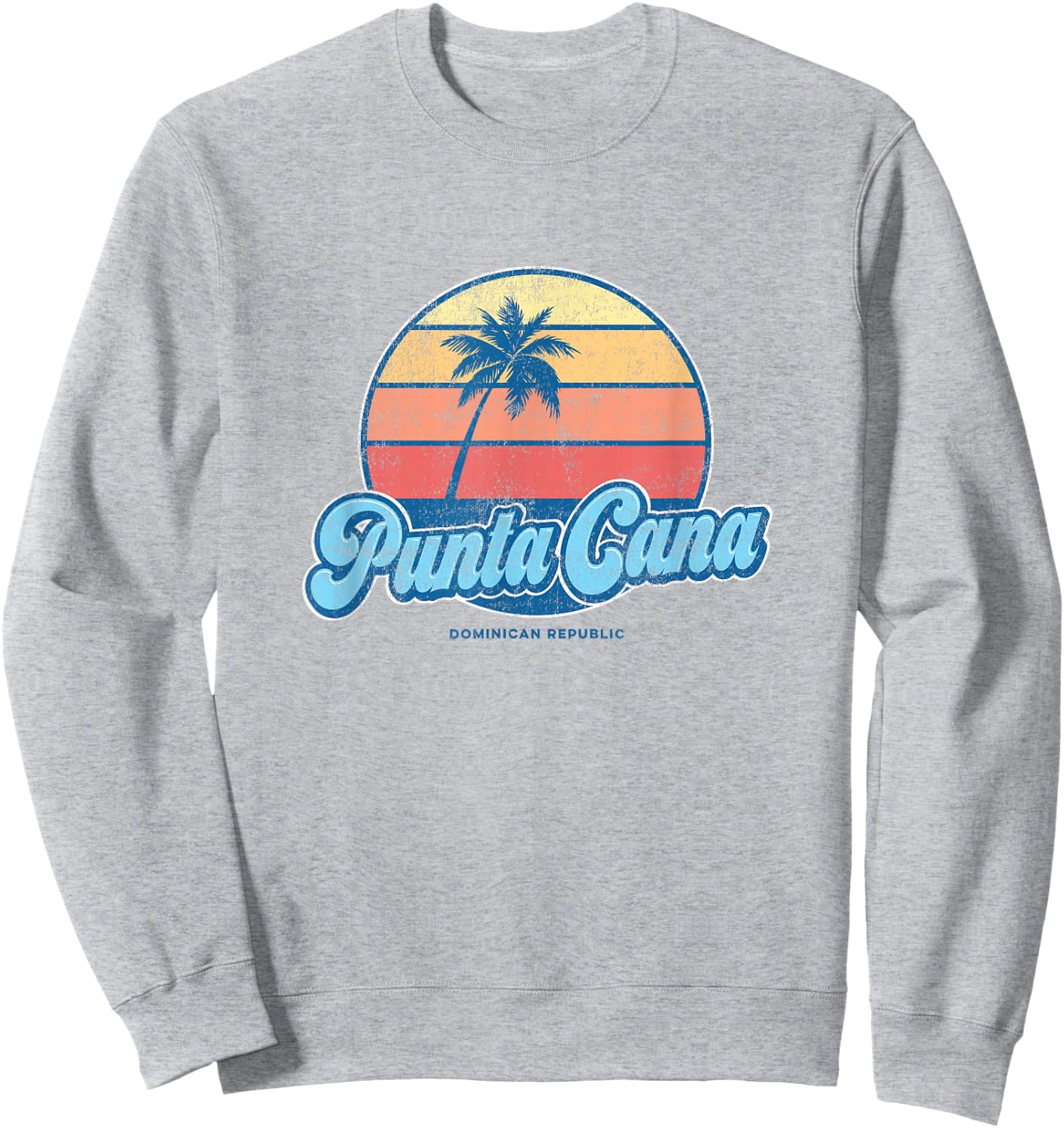 Vintage Punta Cana Dominican Republic Classic 70s Retro Surf Sweatshirt - Sweatshirt | Ash
