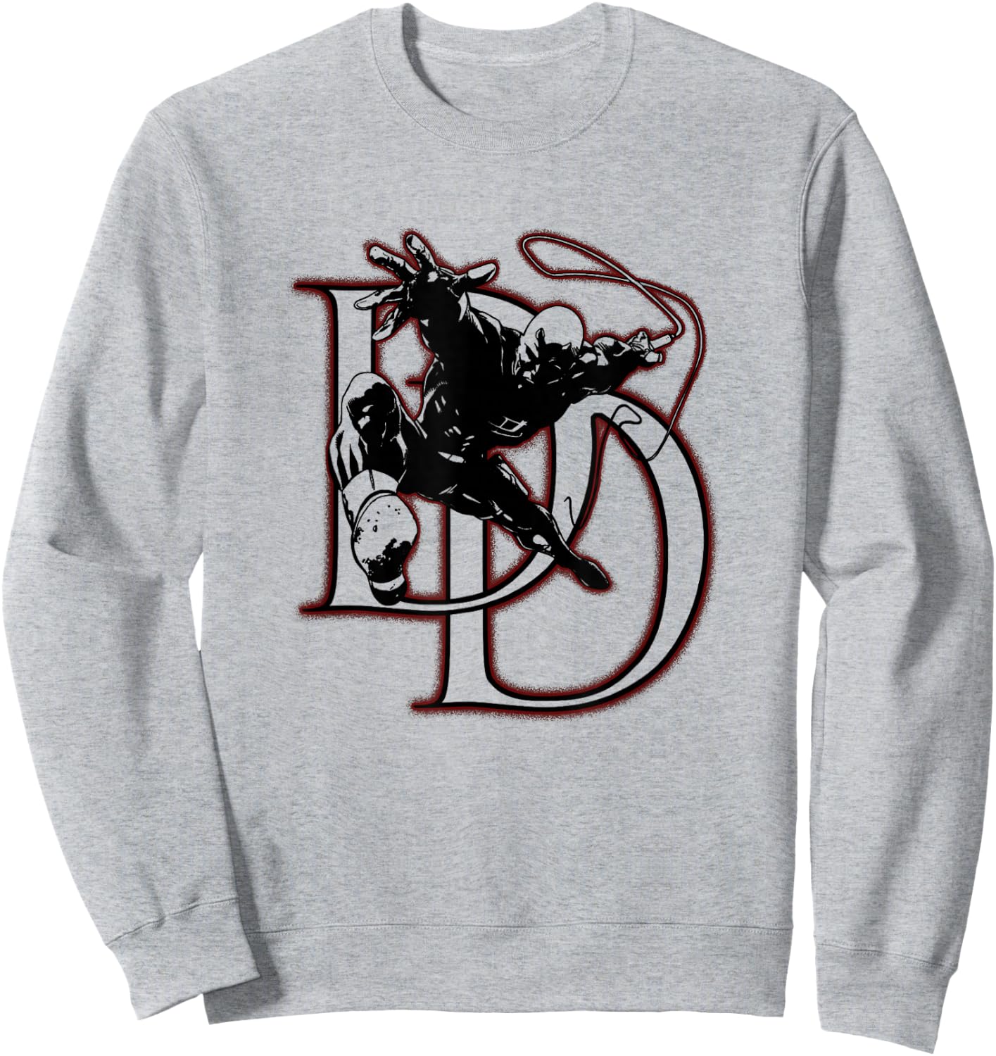 Marvel Comics Retro Classic Daredevil DD Silhouette Sweatshirt - Sweatshirt | Ash