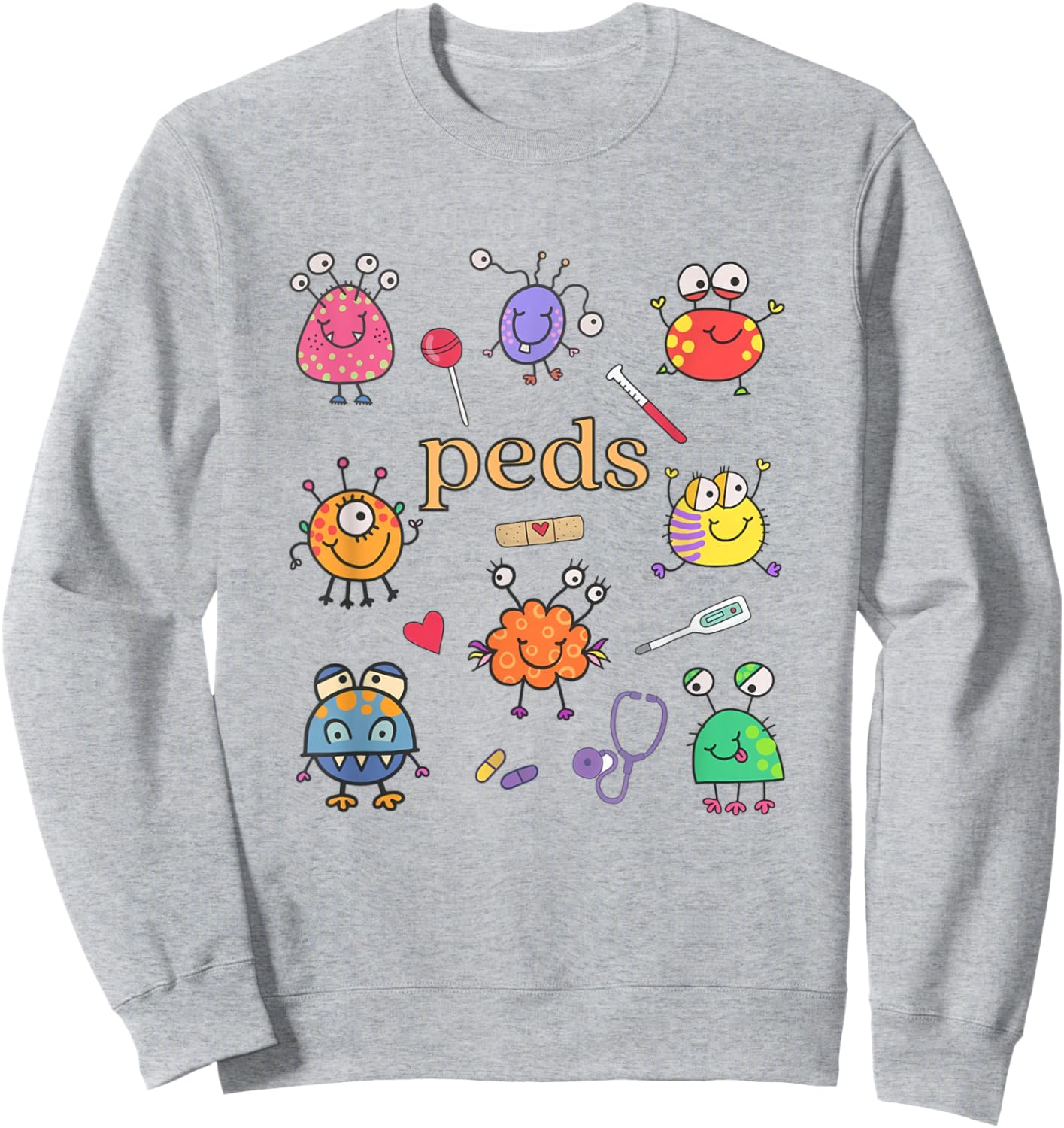 Pediatric Nurse PEDS Nurse PEDS Crew RN Pediatric Emergency Sweatshirt - Sweatshirt | Ash