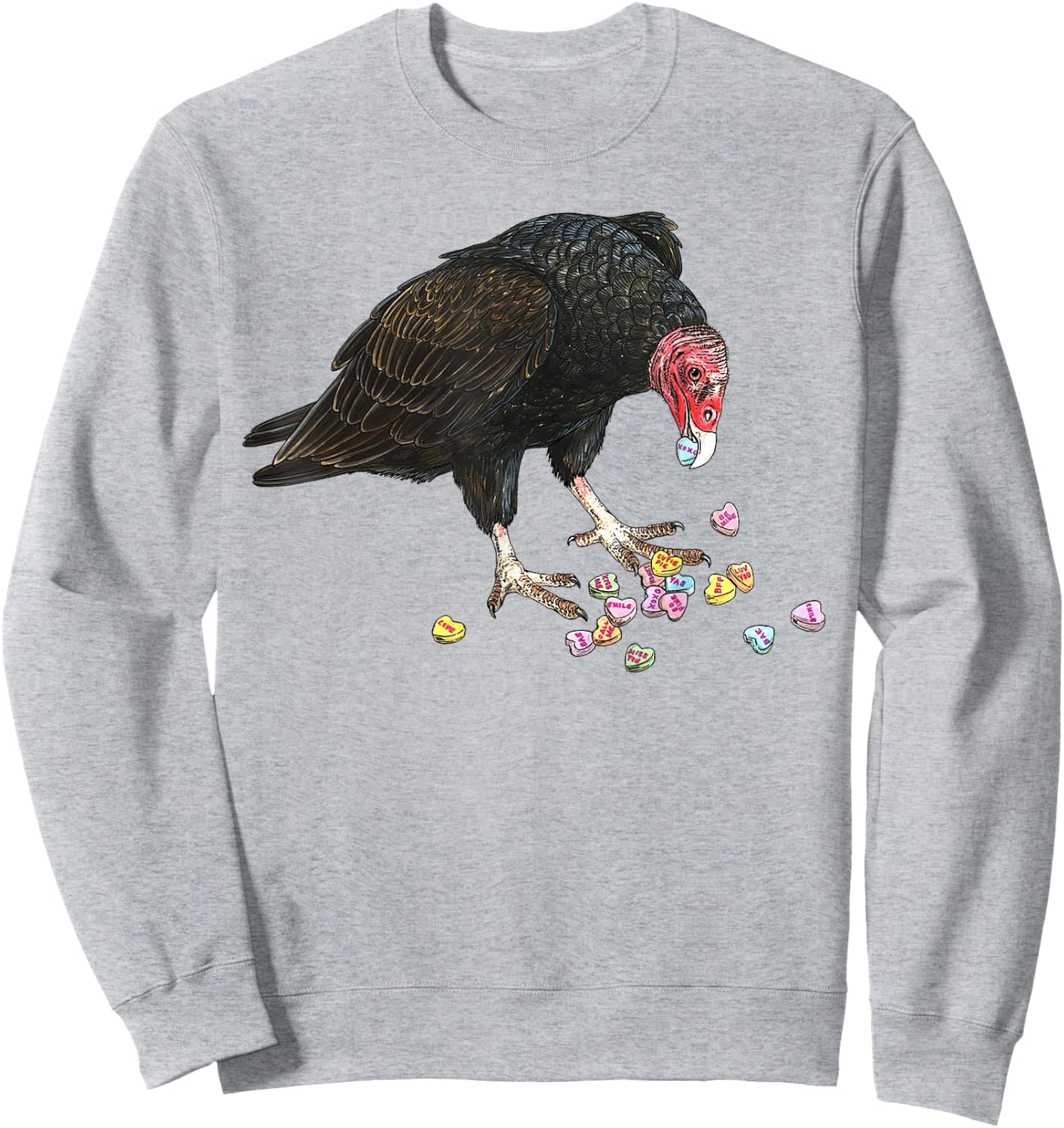 Eat Your Heart Out Turkey Vulture Snack Attack Sweatshirt - Sweatshirt | Ash