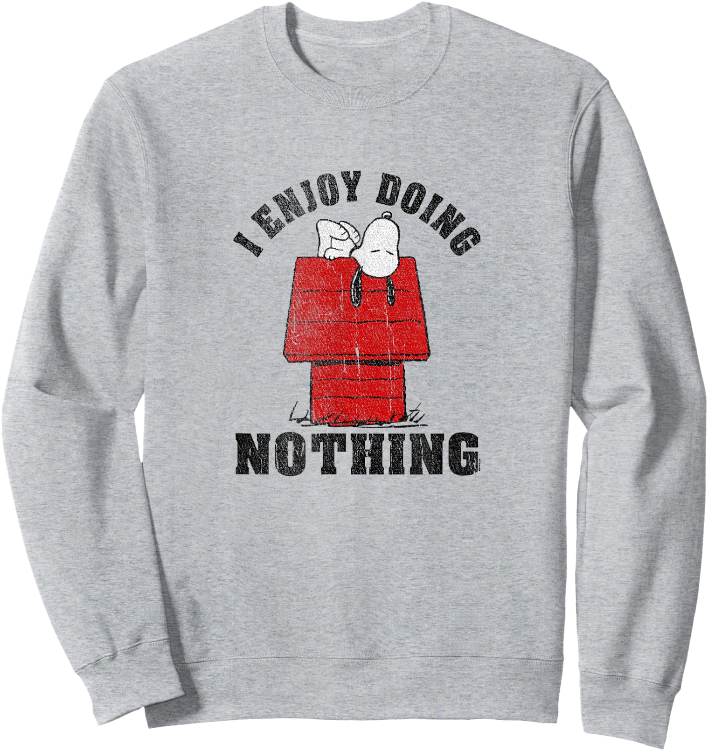 Peanuts - Snoopy I Enjoy doing Nothing Sweatshirt - Sweatshirt | Ash