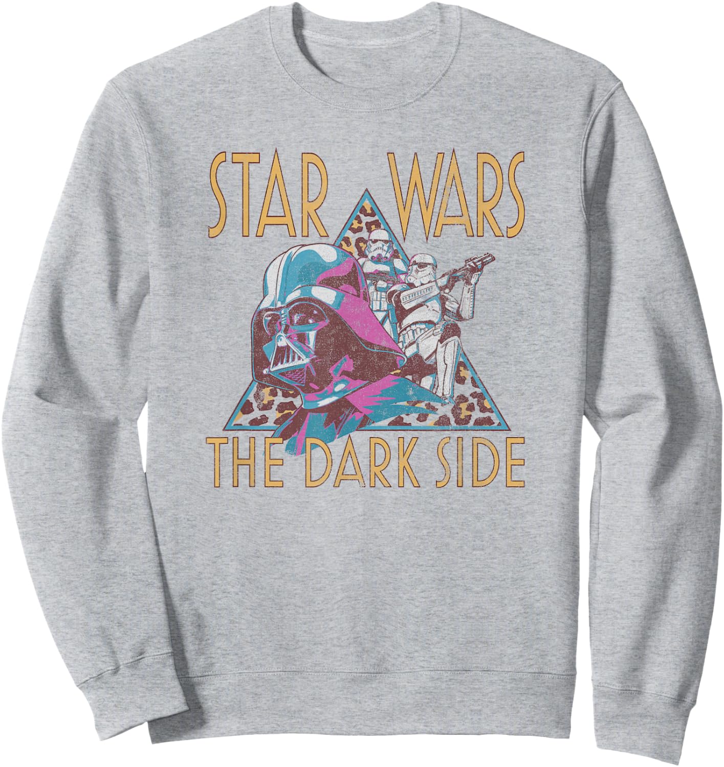 Star Wars Darth Vader The Dark Side Leopard Print Box Up Sweatshirt - Sweatshirt | Ash