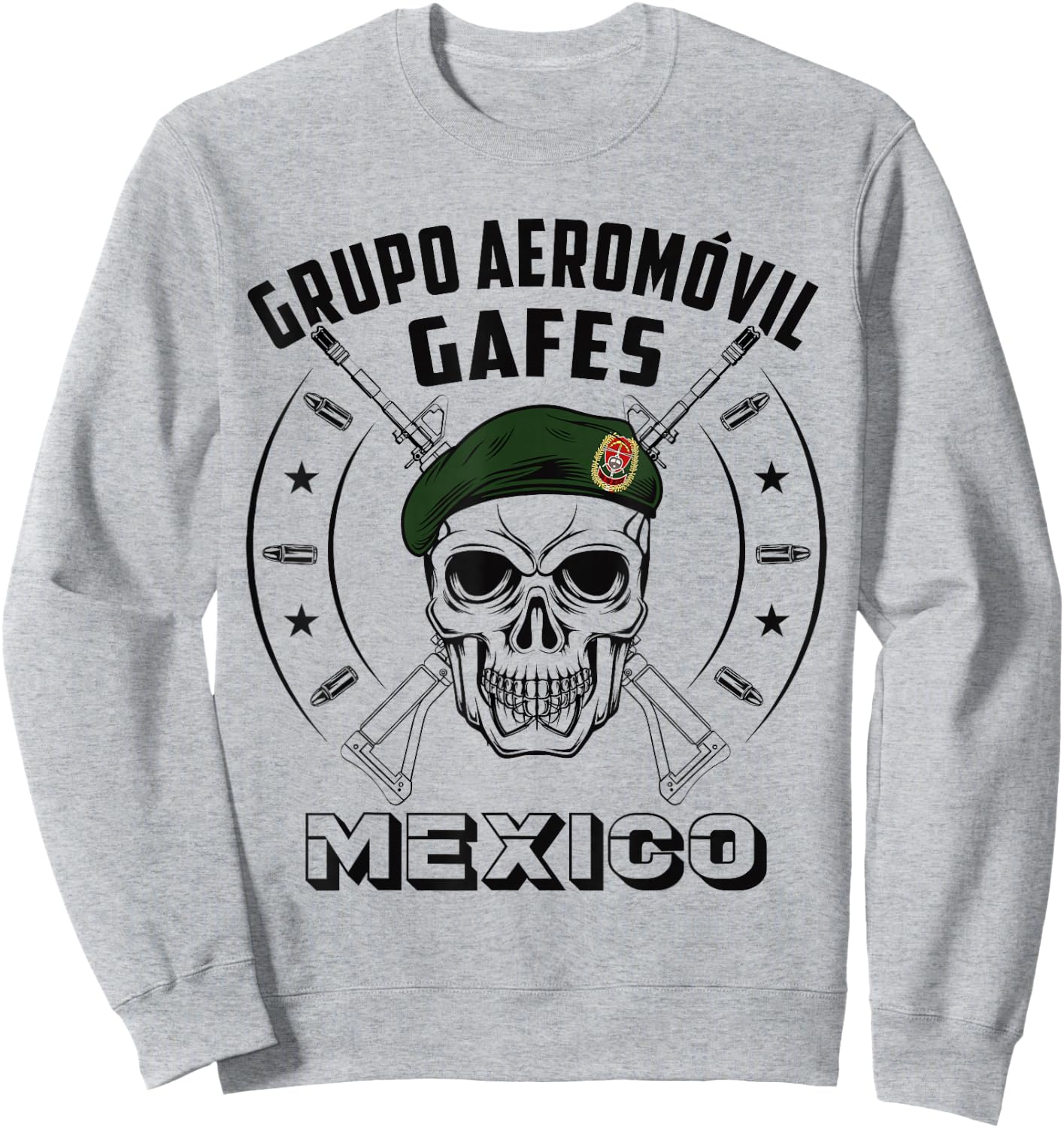 GAFES Mexico Special Force Military Fuerzas Especiales Sweatshirt - Sweatshirt | Ash