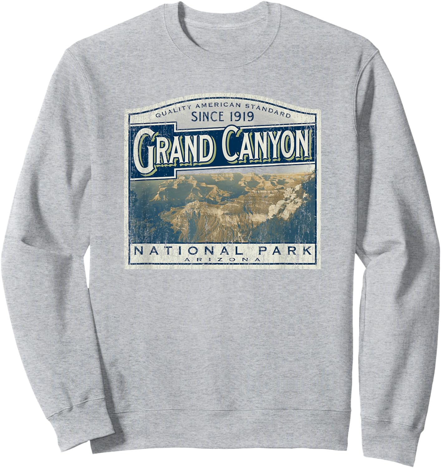 Grand Canyon National Park Retro Sweatshirt - Sweatshirt | Ash