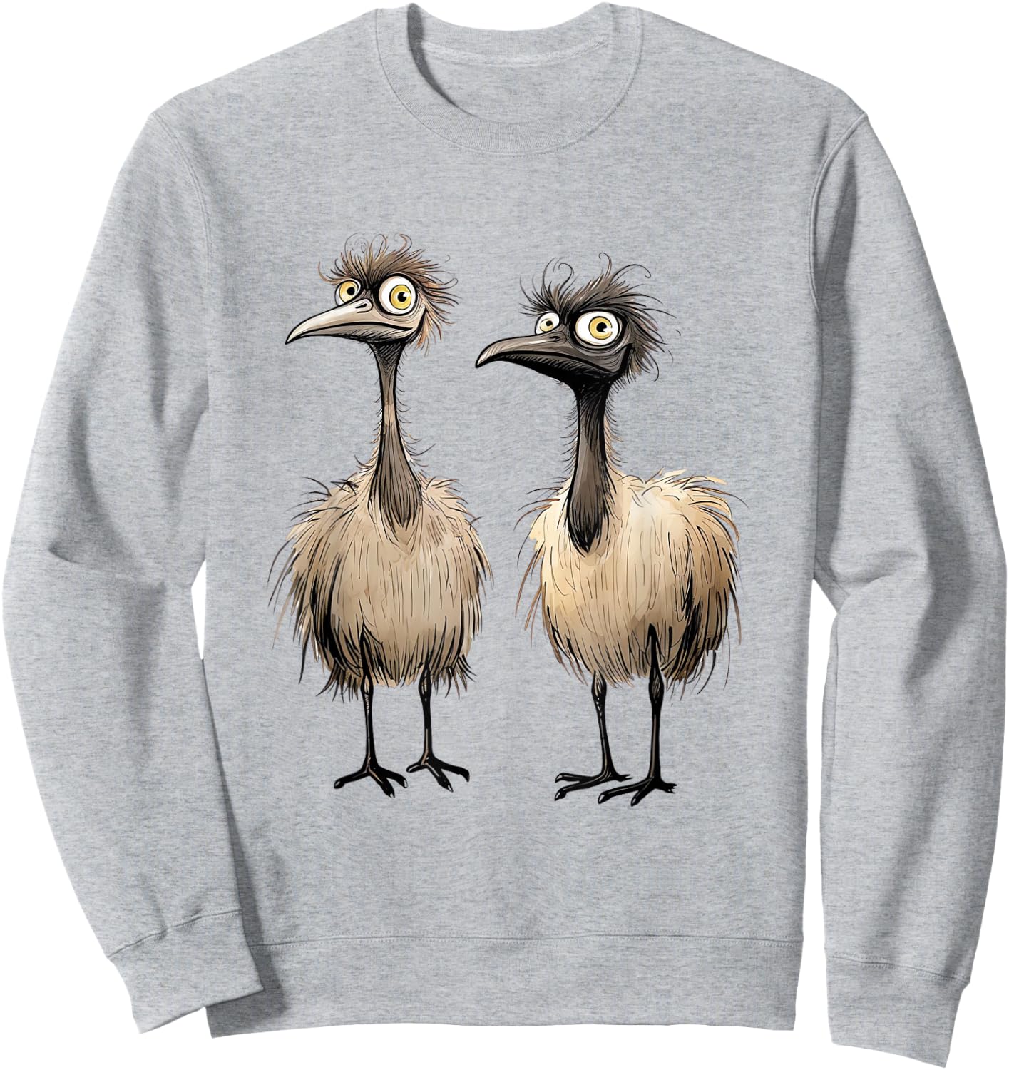 Silly Wacky Bird Shirt Coots Bird Super Funny Sweatshirt - Sweatshirt | Ash