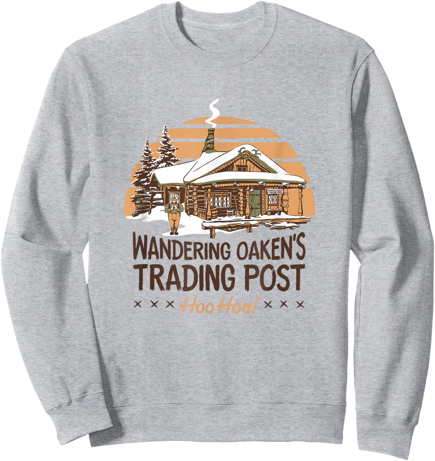 Disney Frozen Wandering Oaken's Trading Post Hoo Hoo! Poster Sweatshirt - Sweatshirt | Ash