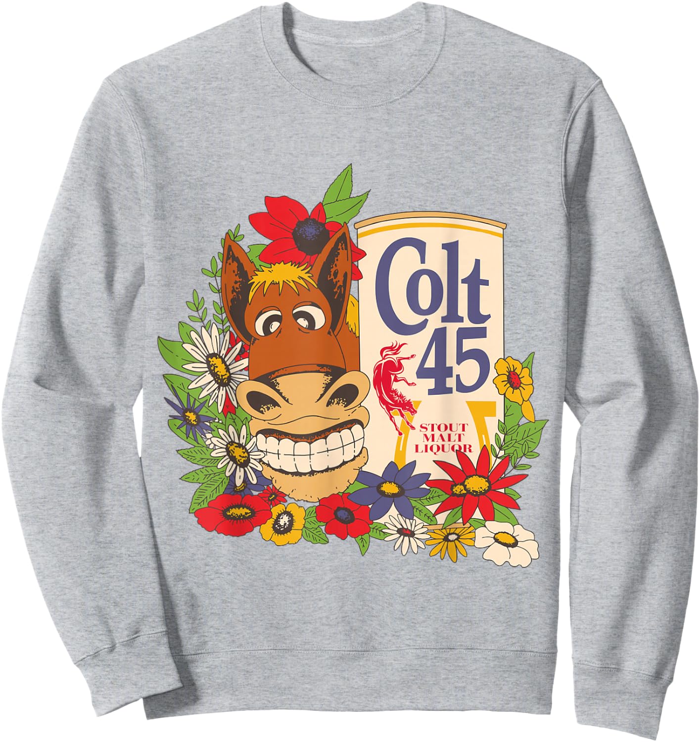 Colt 45 Classic Floral Donkey Sweatshirt - Sweatshirt | Ash