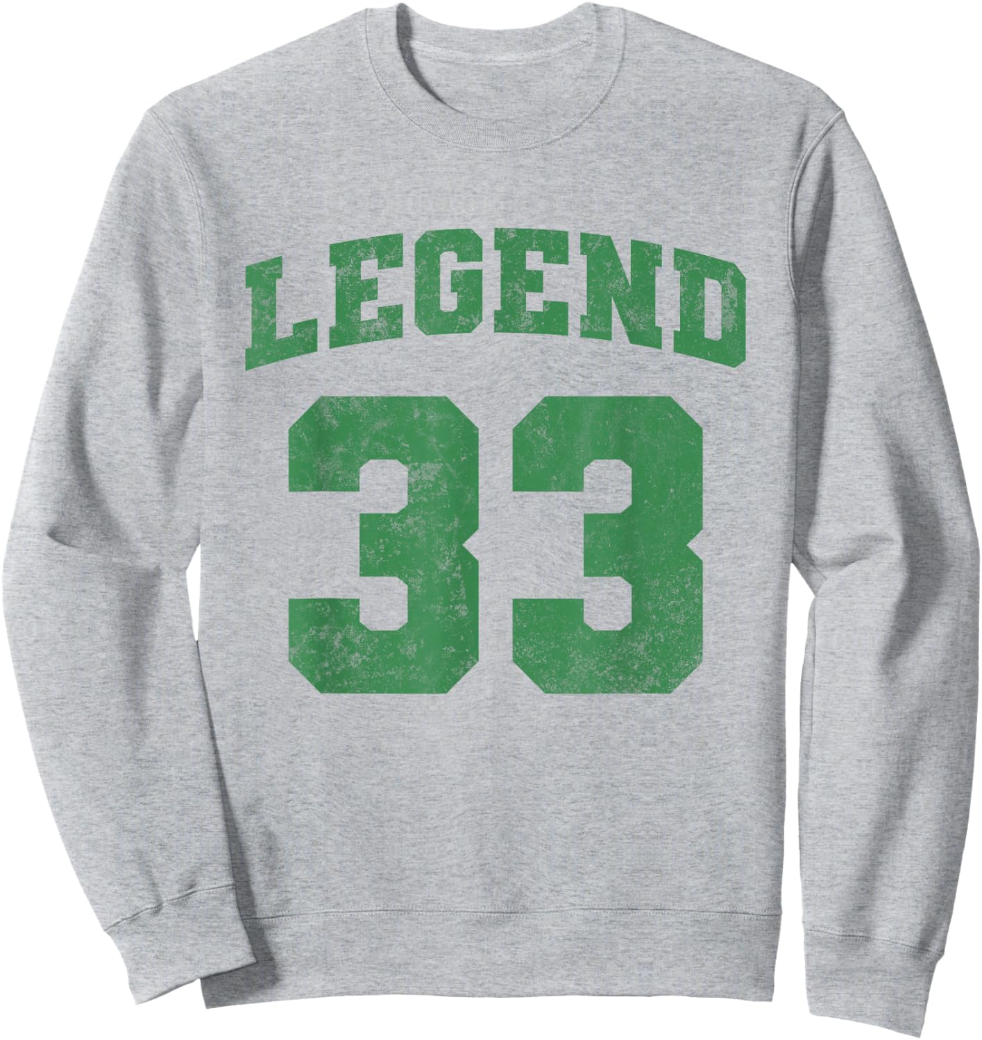 Legend 33, Grunge Sport Sweatshirt - Sweatshirt | Ash