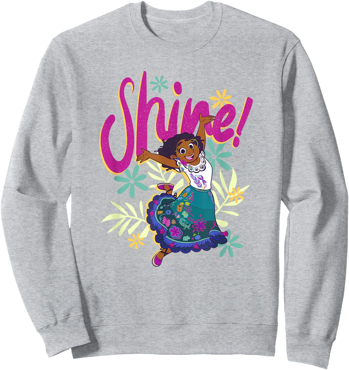 Disney Encanto Mirabel Shine Floral Dance Sweatshirt - Sweatshirt | Ash