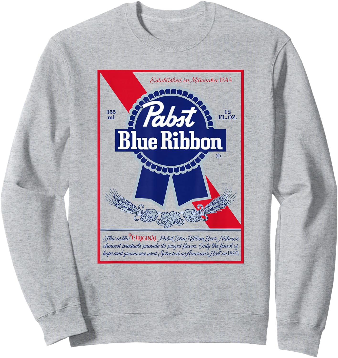 Pabst Blue Ribbon Classic Sweatshirt - Sweatshirt | Ash