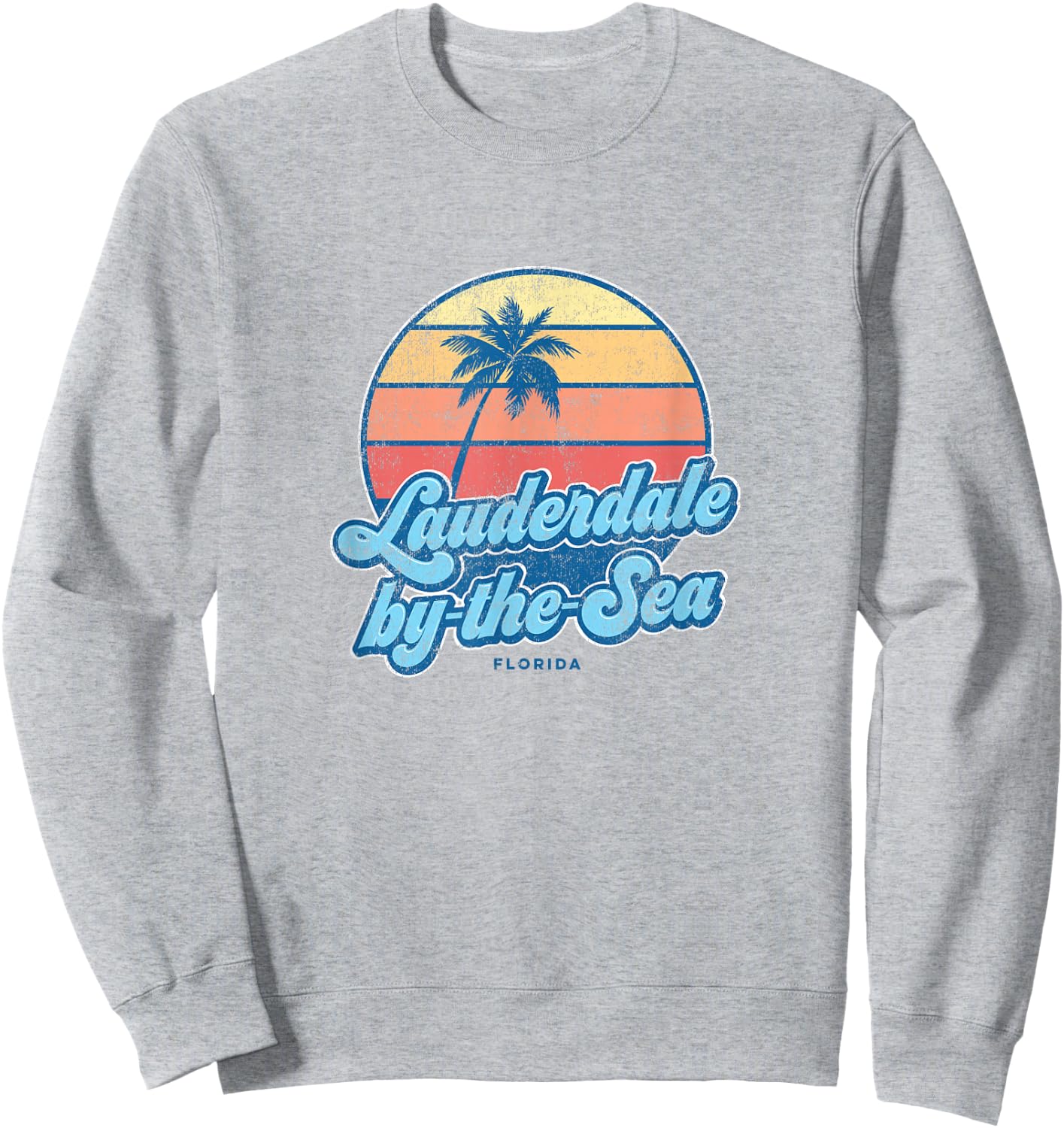 Vintage Lauderdale-by-the-Sea Florida FL Classic 70s Retro S Sweatshirt - Sweatshirt | Ash