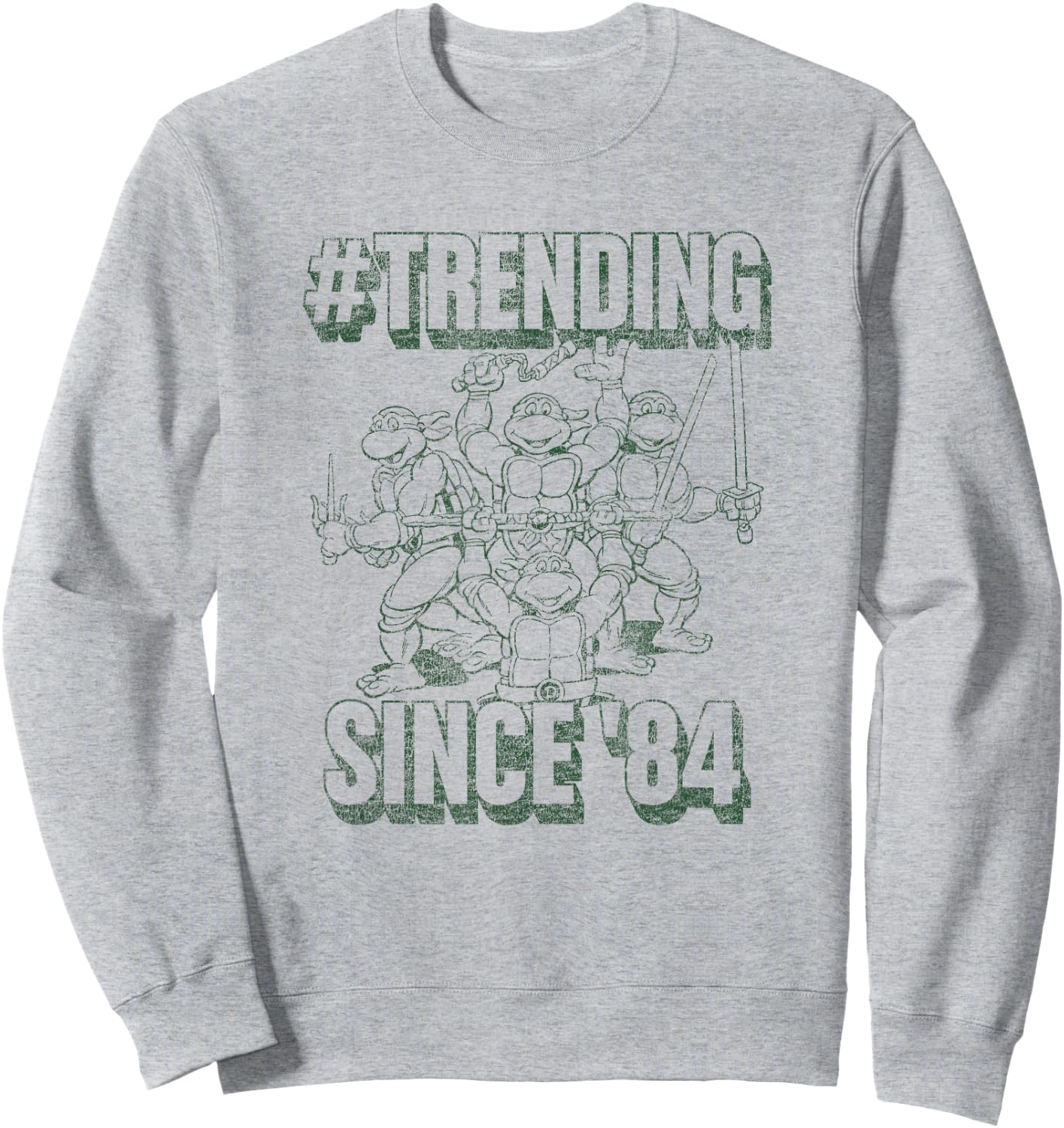 Teenage Mutant Ninja Turtles Vintage Training Since 1984 Sweatshirt - Sweatshirt | Ash