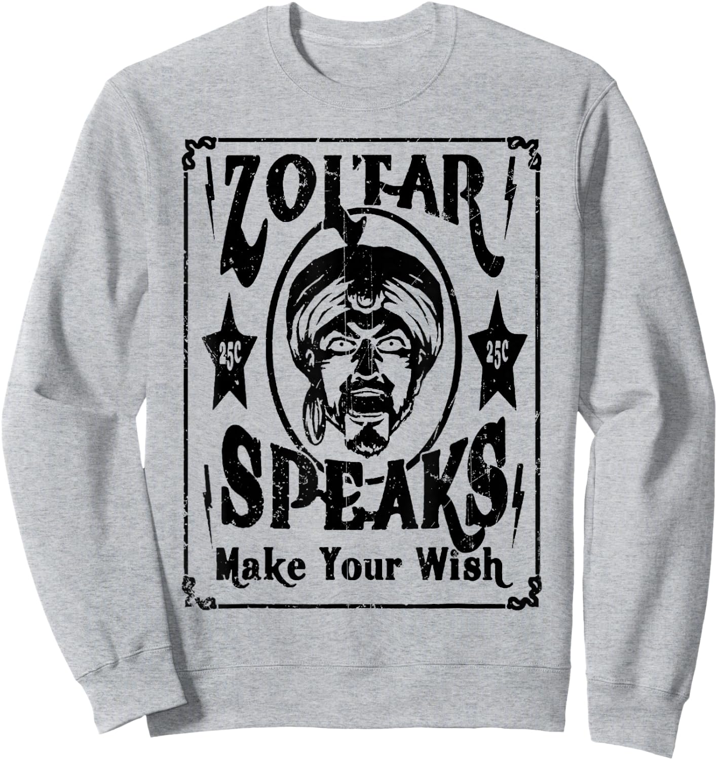 Vintage Zoltar Speaks Make Your Wish Sweatshirt - Sweatshirt | Ash