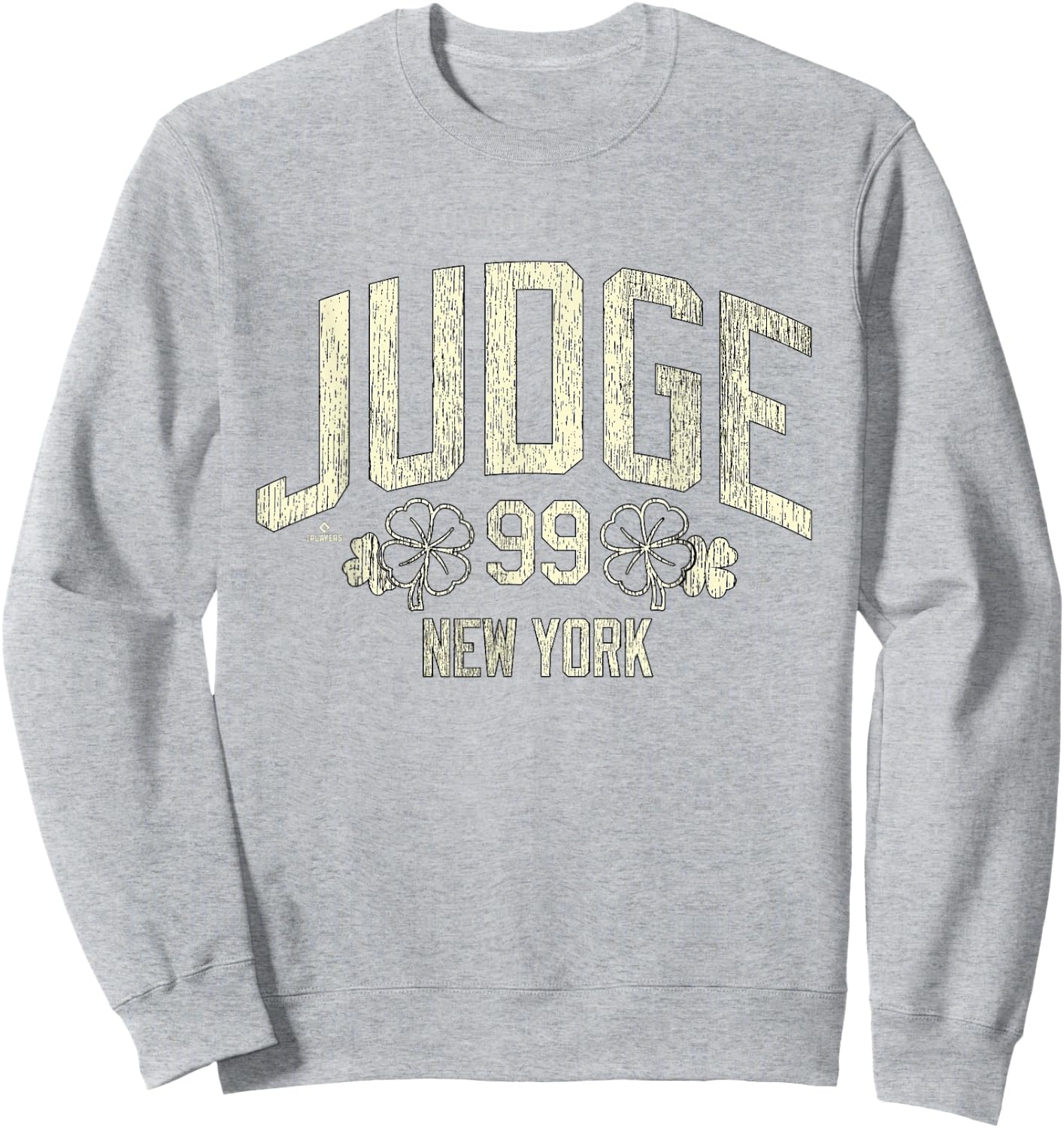 Aaron Judge New York Baseball St. Patrick's Day Clover Sweatshirt - Sweatshirt | Ash