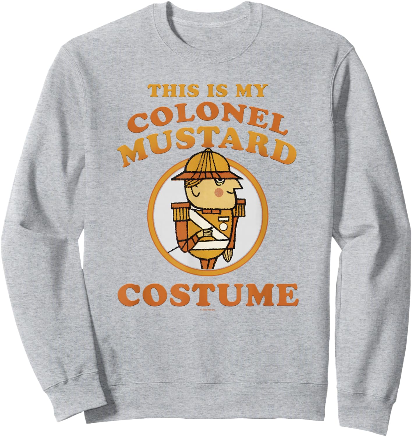 Clue This Is My Colonel Mustard Costume Sweatshirt - Sweatshirt | Ash
