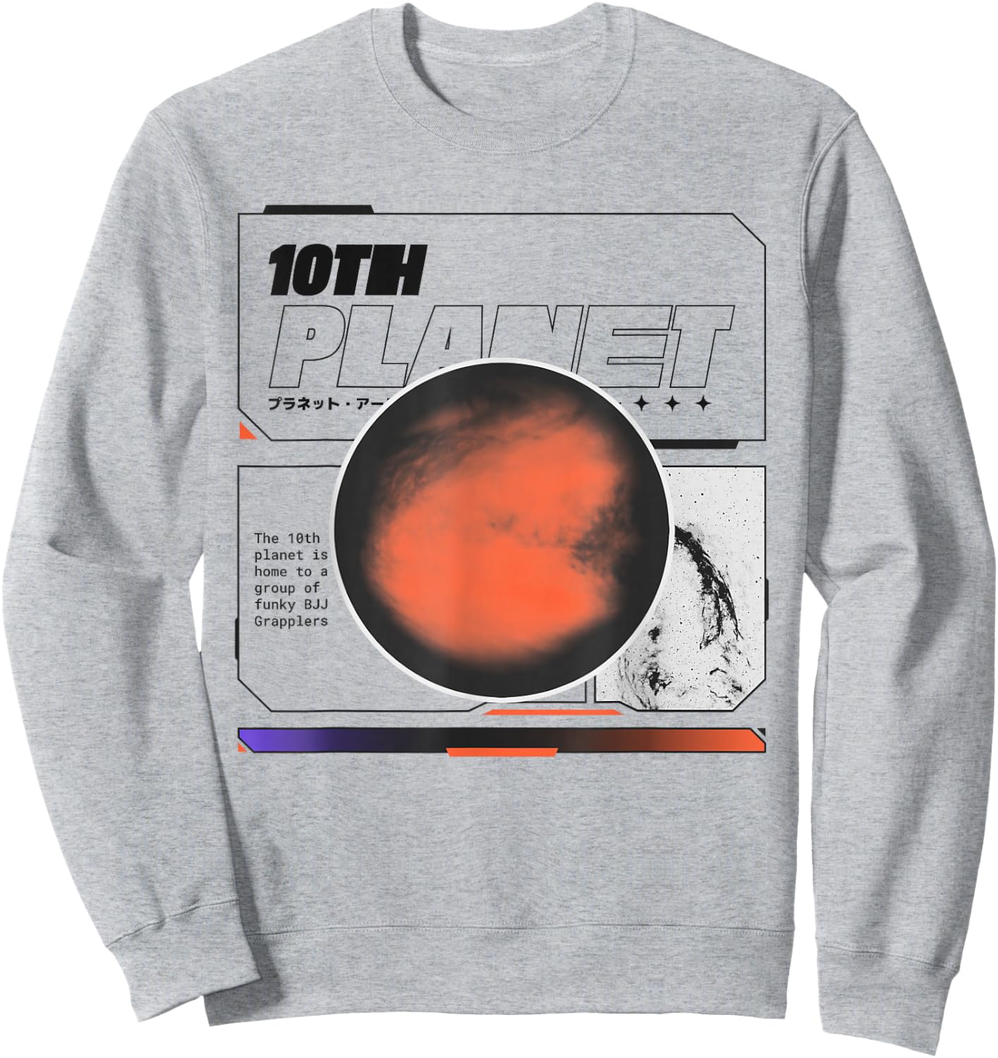 10th Planet, BJJ, Jiu-Jitsu, MMA, No-Gi, Grapple, Wrestling Sweatshirt - Sweatshirt | Ash