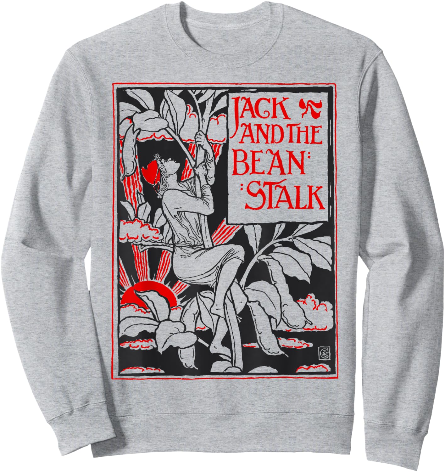 Vintage Jack and the Beanstalk Fairytale Sweatshirt - Sweatshirt | Ash