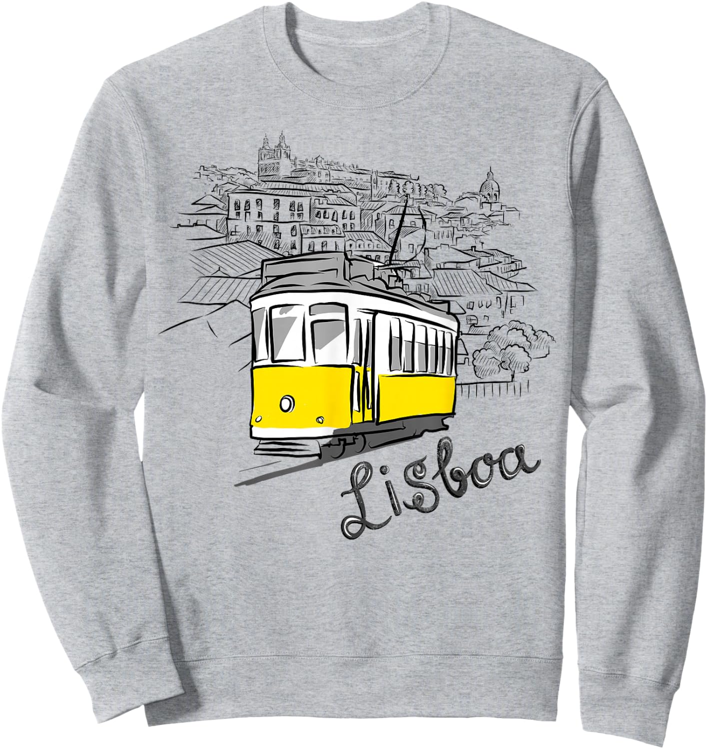 Travel Europe Portugal Lisbon Portuguese Vacation Souvenir Sweatshirt - Sweatshirt | Ash