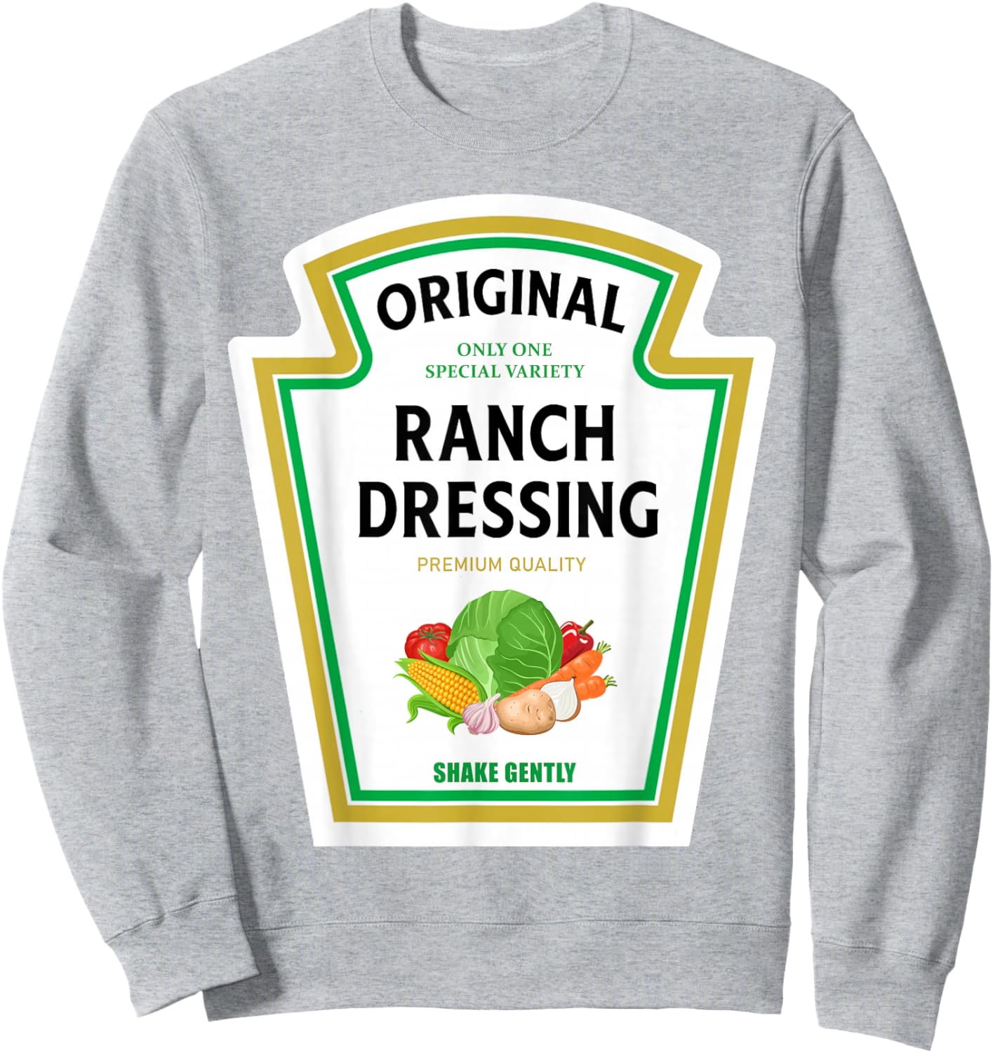 Ranch Dressing 2024 Ketchup Mustard Mayo Halloween Matching Sweatshirt - Sweatshirt | Ash