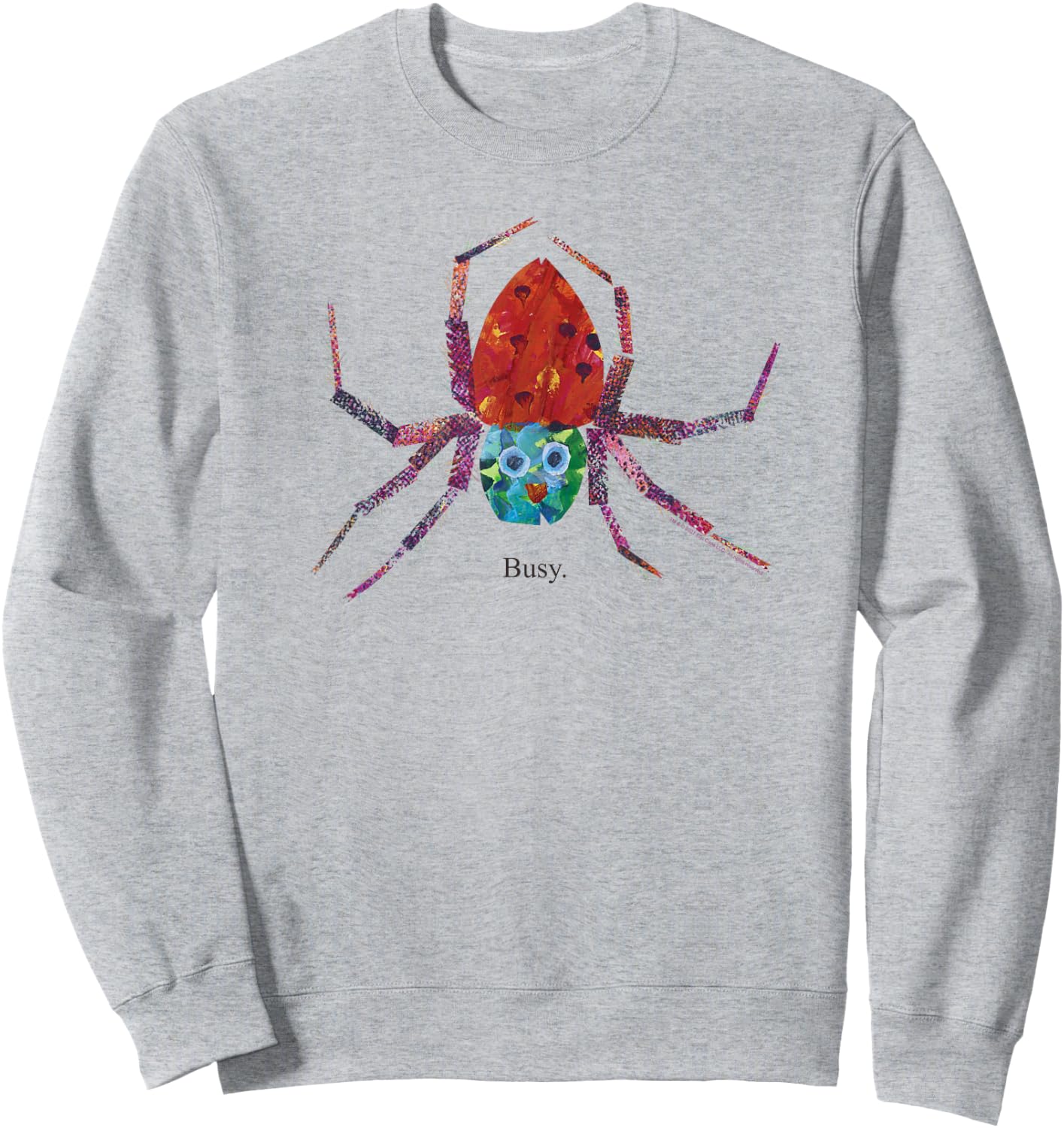 Eric Carle The Very Busy Spider Children's Book Sweatshirt - Sweatshirt | Ash