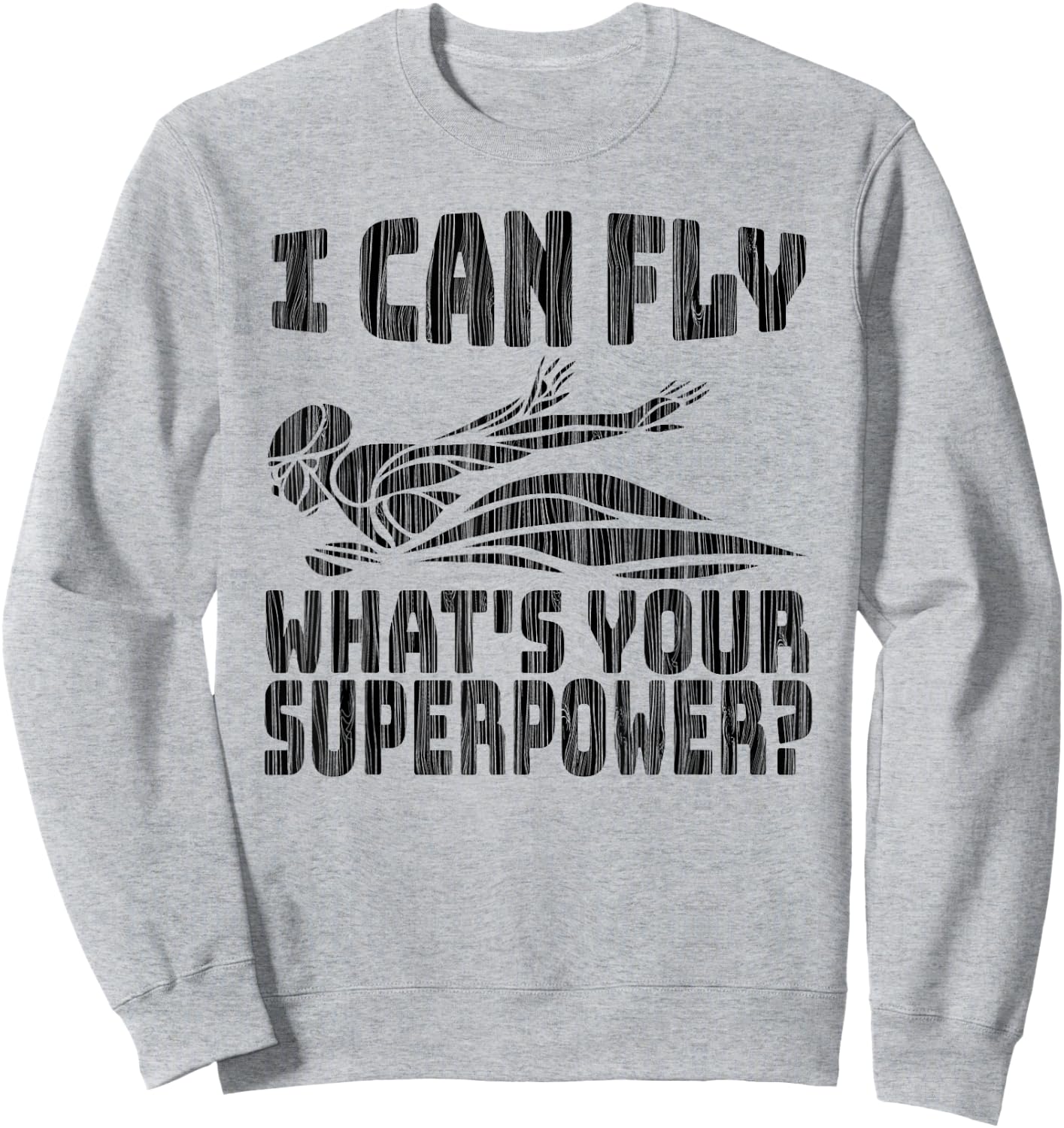 I Can Fly What's Your Superpower - Butterfly Swimmer Sweatshirt - Sweatshirt | Ash