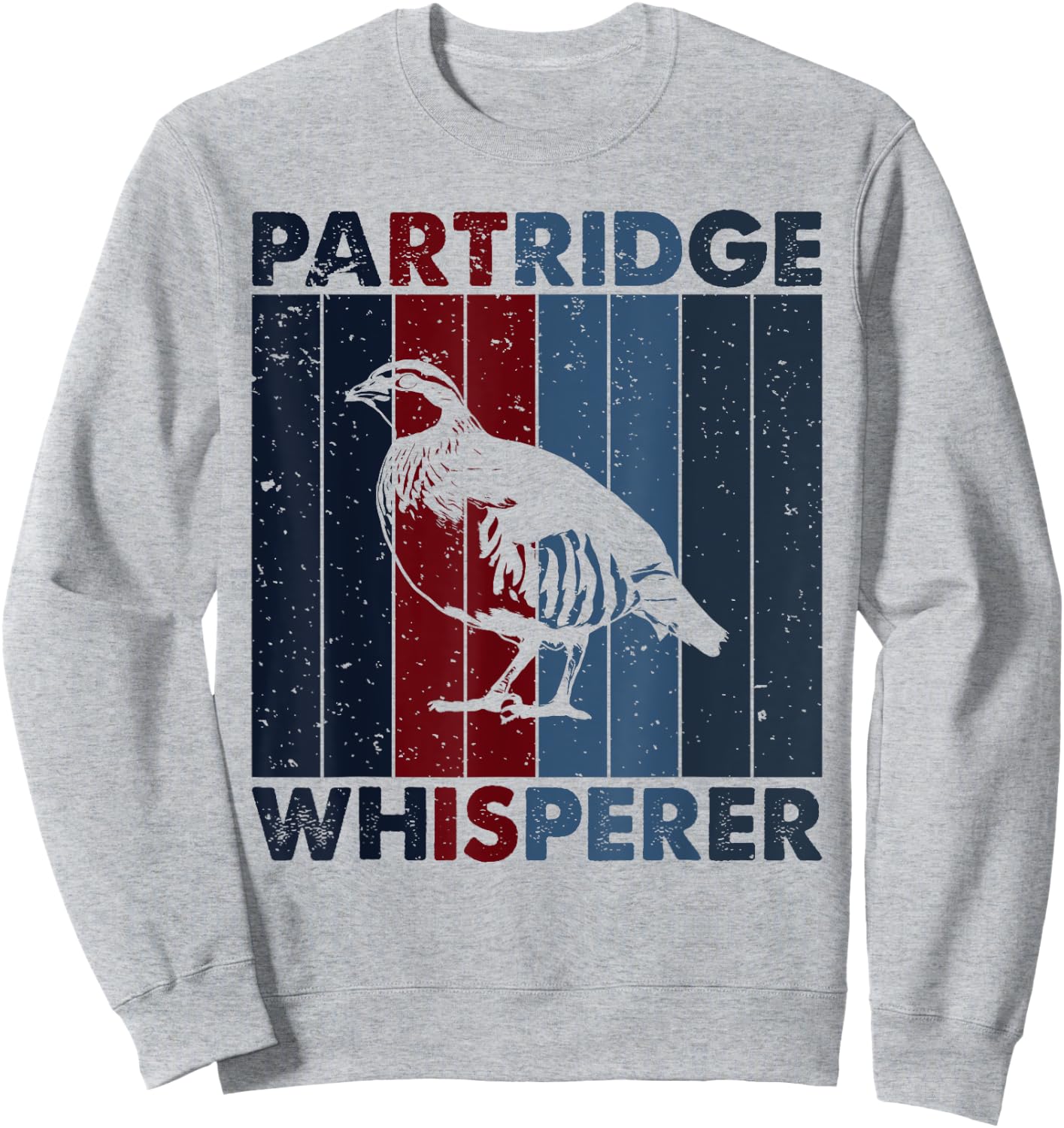 Hunting Dad Mom Whisperer - Hunter Vintage Partridge Sweatshirt - Sweatshirt | Ash