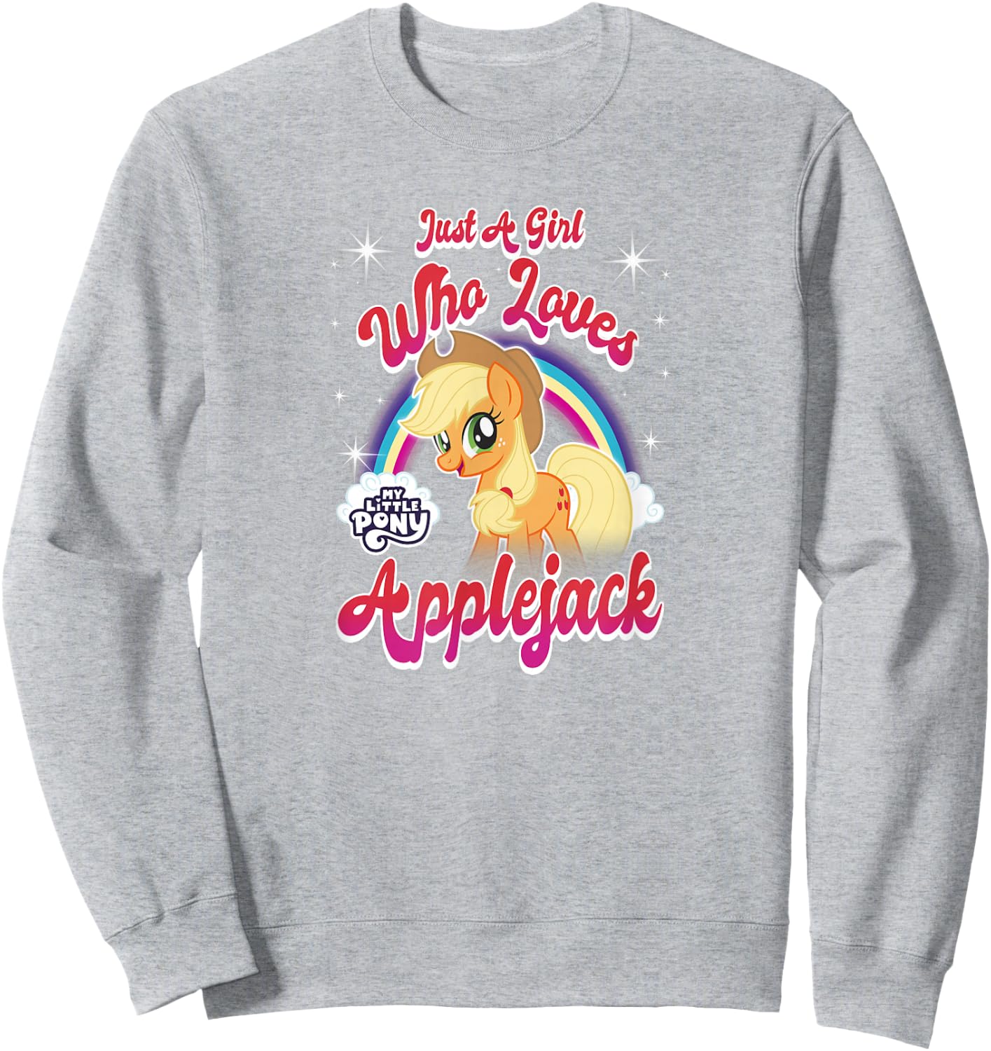 My Little Pony: Friendship is Magic Girl Who Loves Applejack Sweatshirt - Sweatshirt | Ash