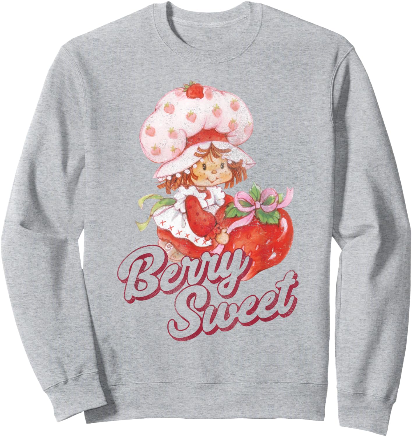 Strawberry Shortcake Vintage Berry Sweet Poster Sweatshirt - Sweatshirt | Ash