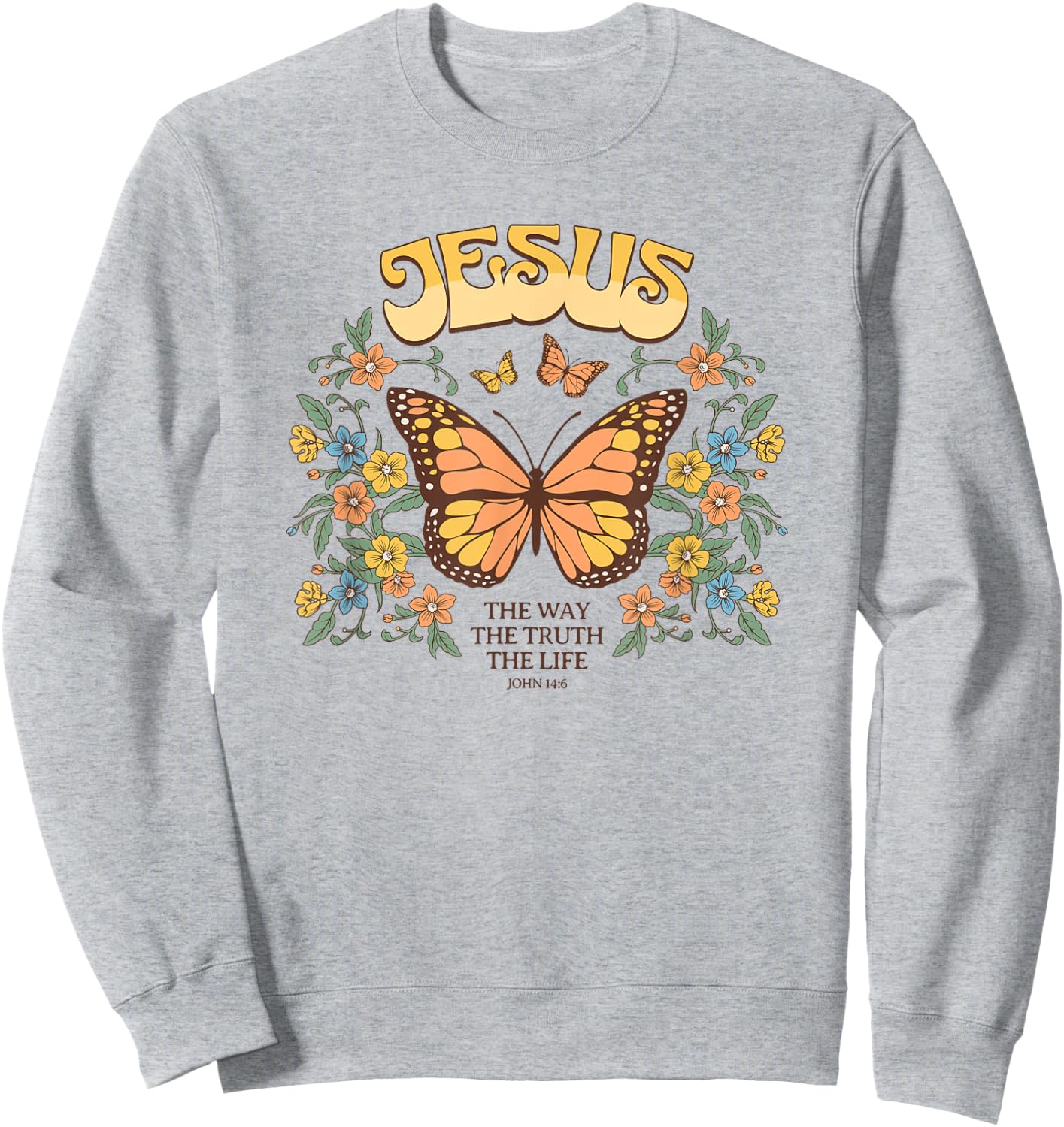jesus the way the truth and the life Christian Sweatshirt - Sweatshirt | Ash