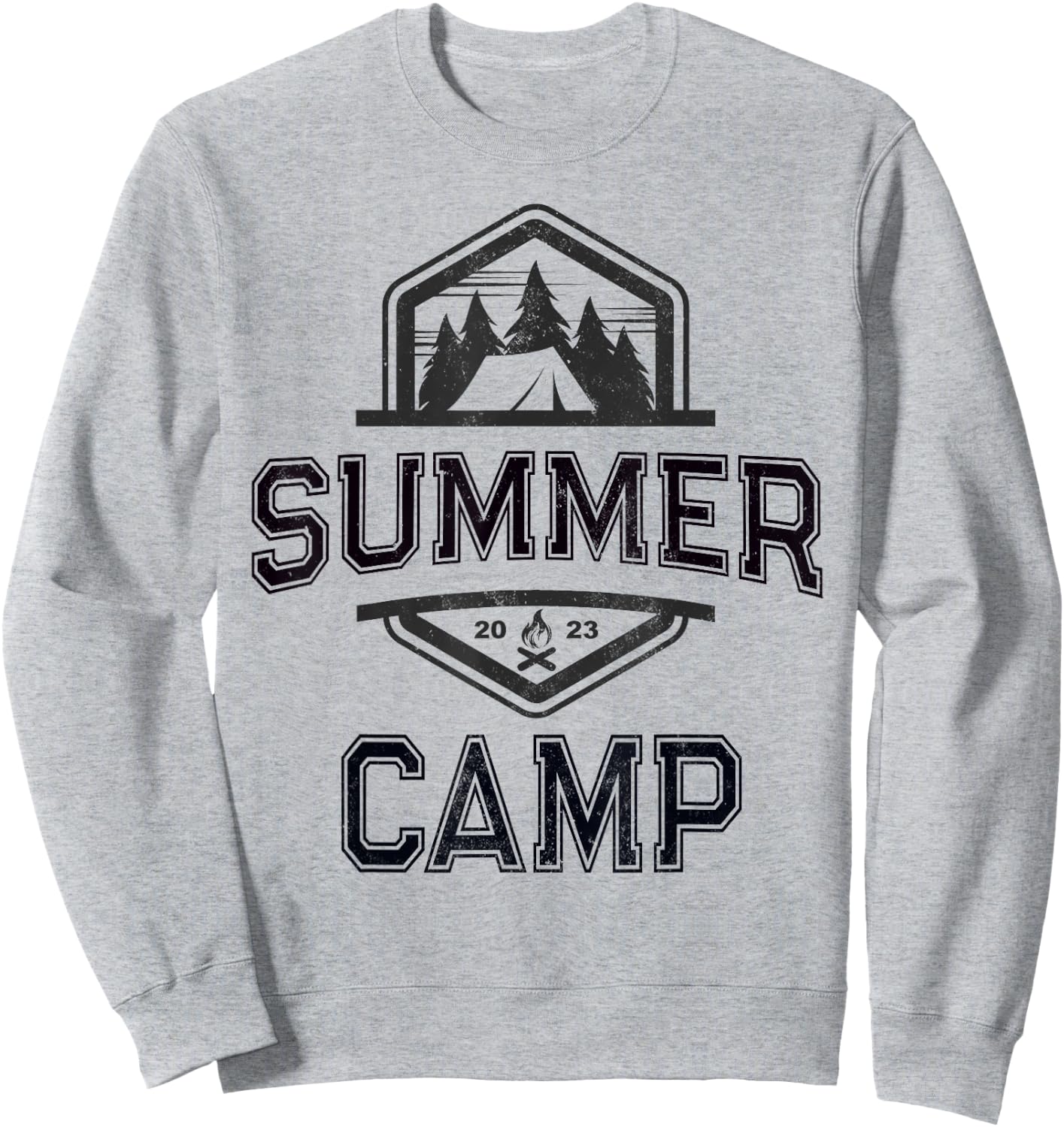 Cute SUMMER CAMP Director Counselor Camping Host Crew Yellow Men Women Kids Sweatshirt - Sweatshirt | Ash