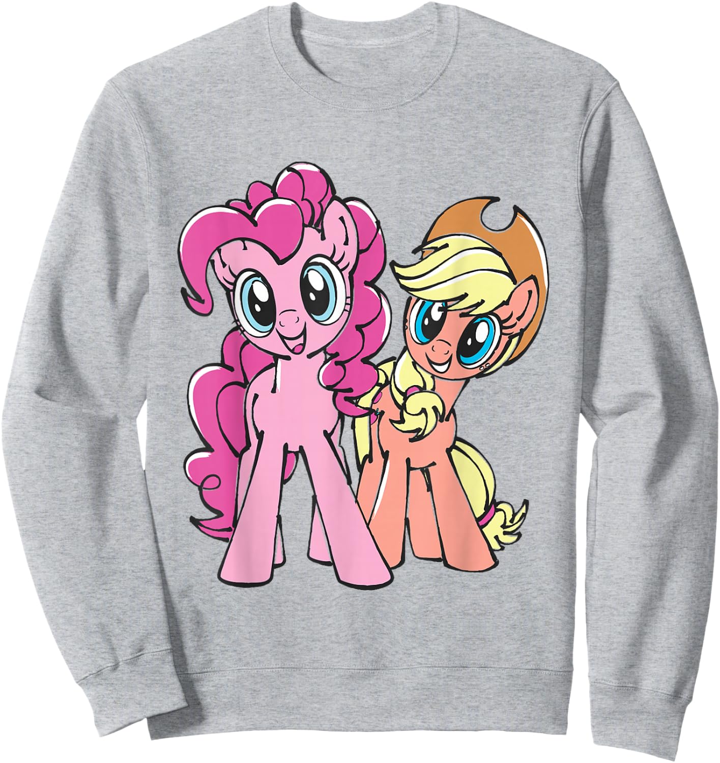 My Little Pony Pinkie Pie and Applejack Sweatshirt - Sweatshirt | Ash