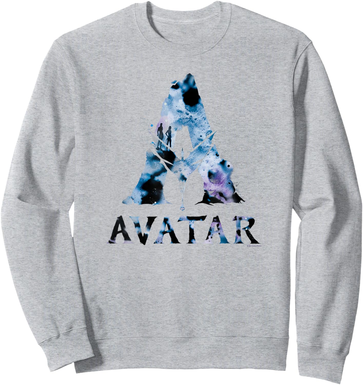 Avatar Banshee A Logo with Jake Sully and Na’vi Neytiri Sweatshirt - Sweatshirt | Ash