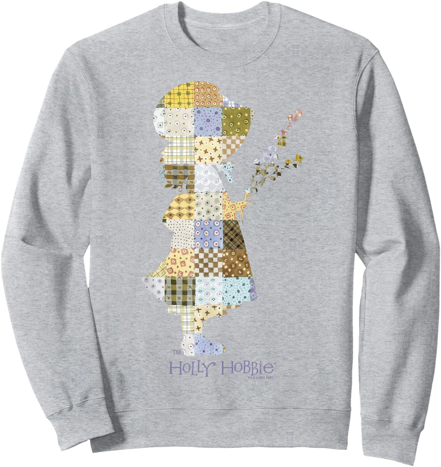Holly Hobbie Quilt Fill Silhouette County Girl Classic Sweatshirt - Sweatshirt | Ash